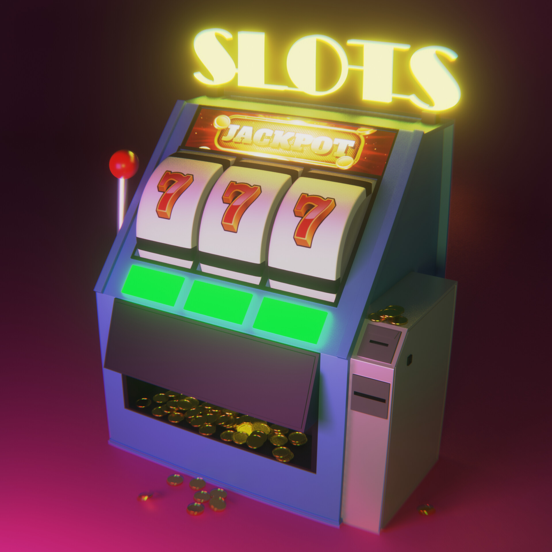 Ivan Vakulko - Slot machine - Blender Animation
