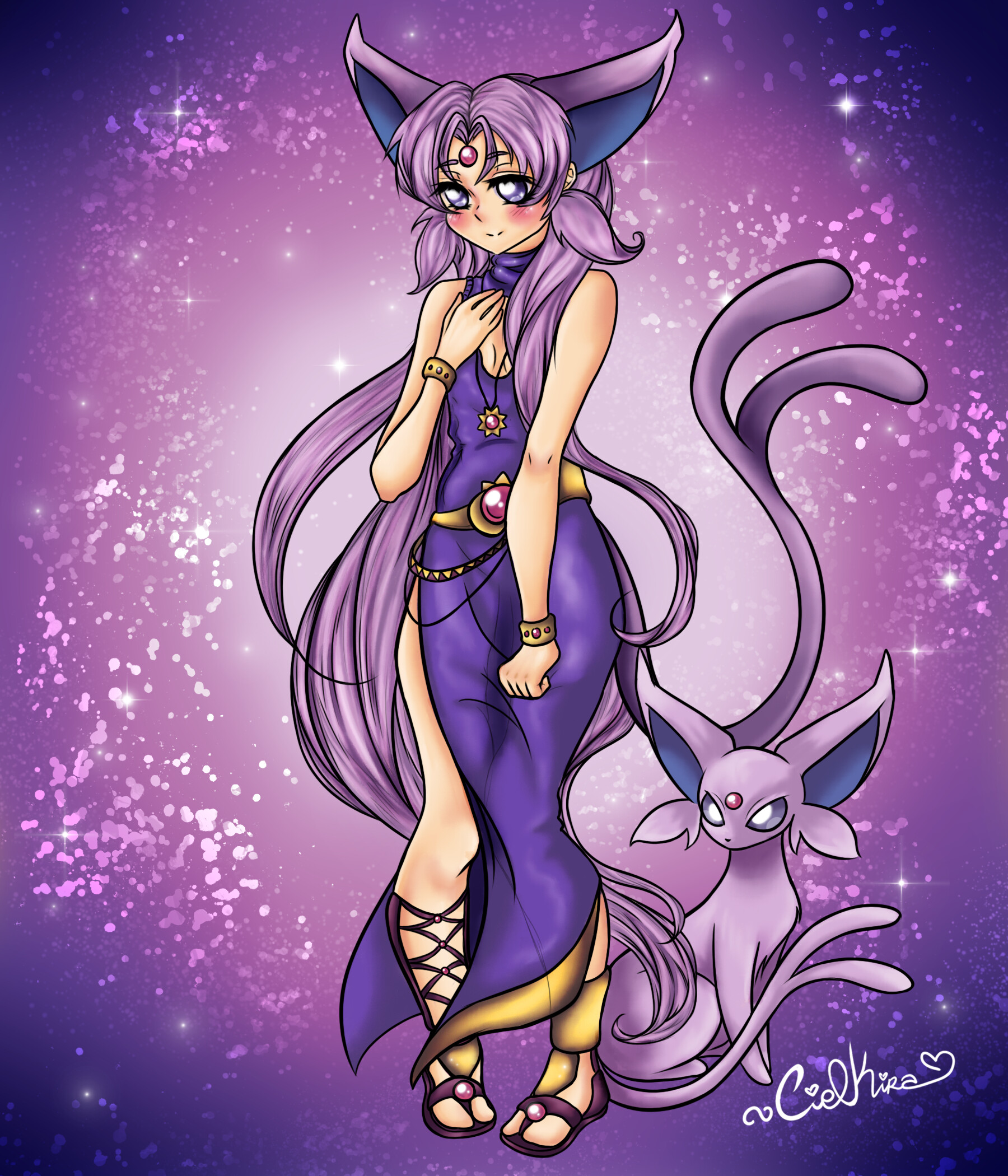 ArtStation - Espeon Gijinka