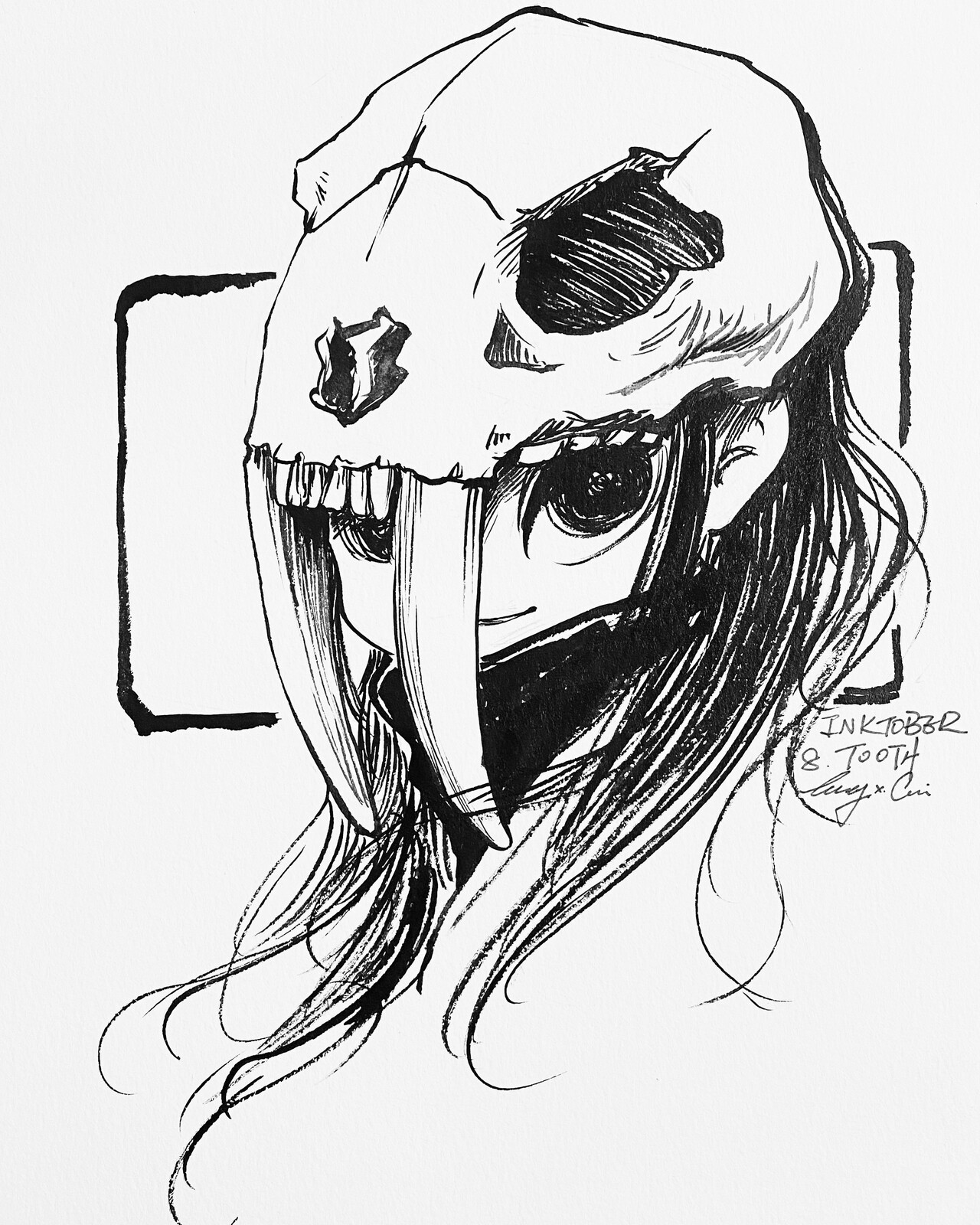 Inktober Day 8 Tooth