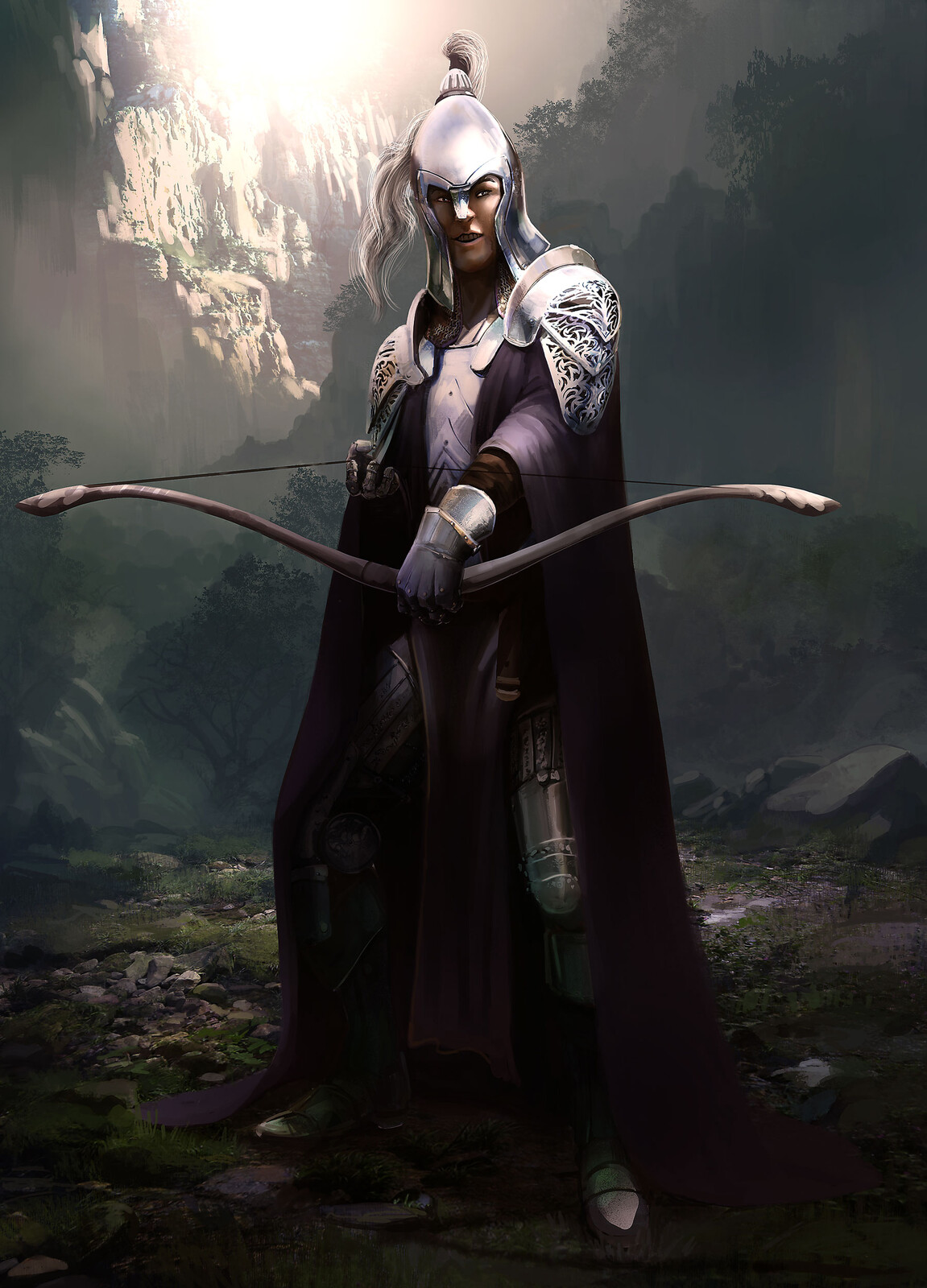 Gondolin silver gate guard - From the Silmarillion