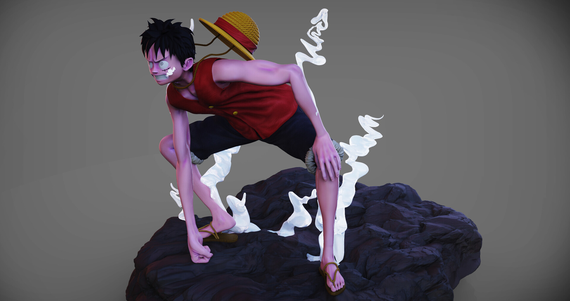 Enies Lobby Luffy Render By Kaigasatoru - One Piece Luffy Enies