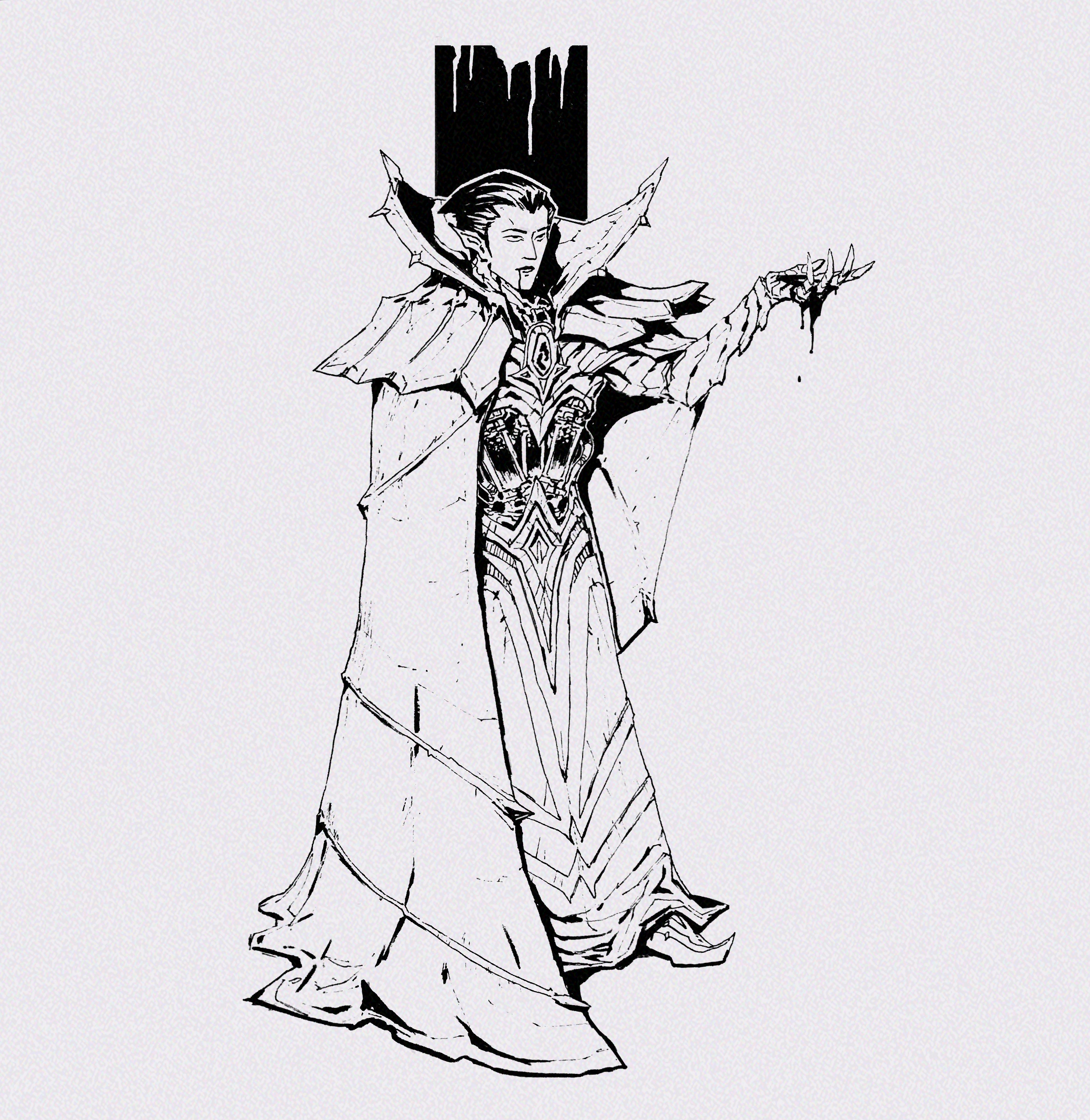 Dracula, with Amano influence