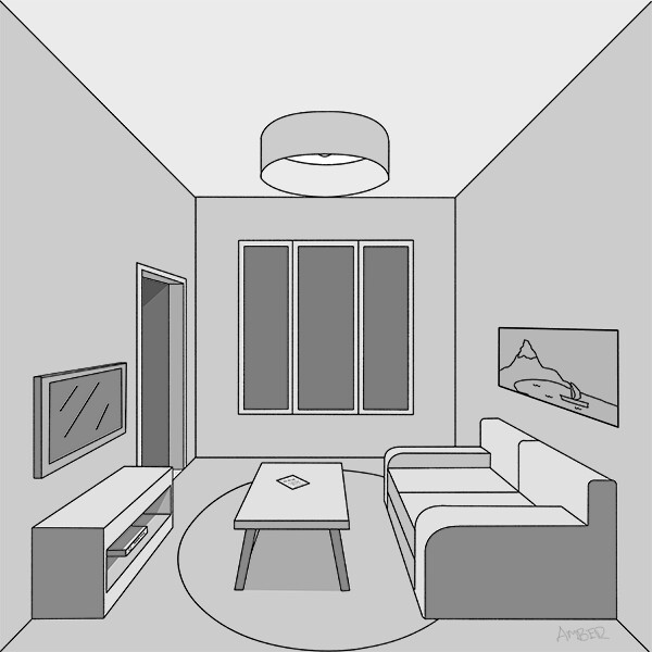 Bedroom in Blocks- Final Drawing | rachelgodley