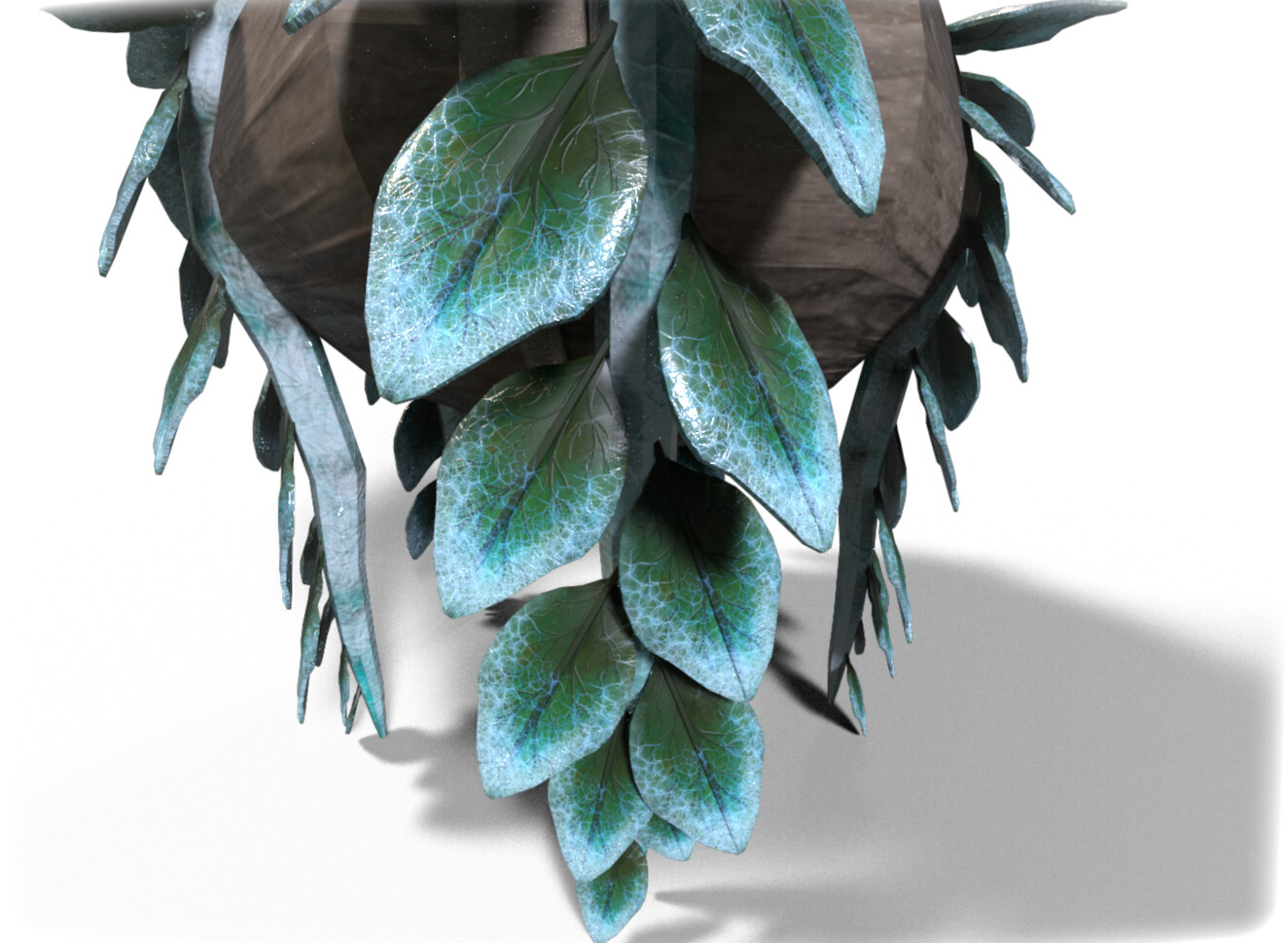 Extreme close up, hanging plant 1