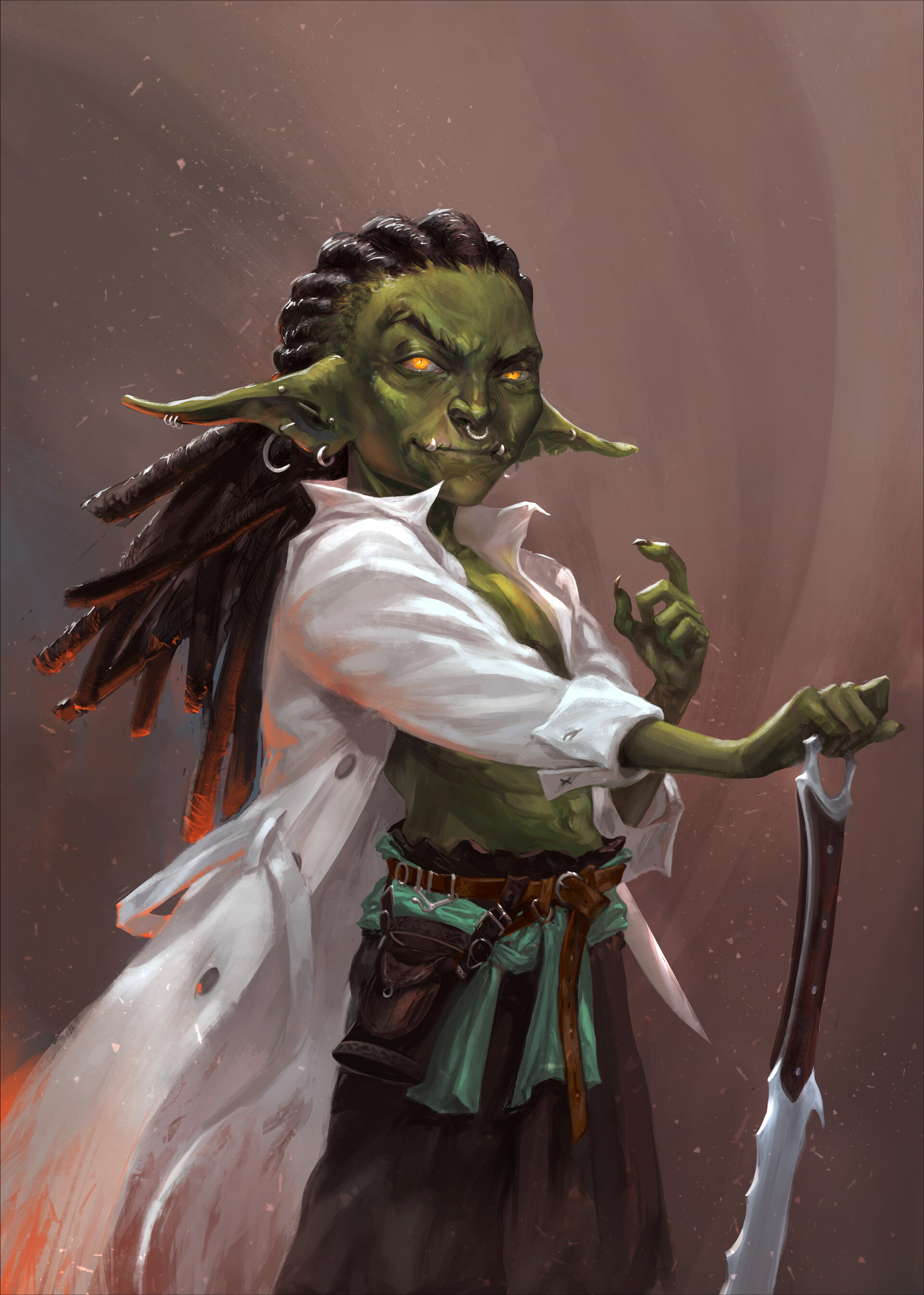 A Female Warrior Who Fell To The Goblin Kingdom ArtStation - Goblin Rogue