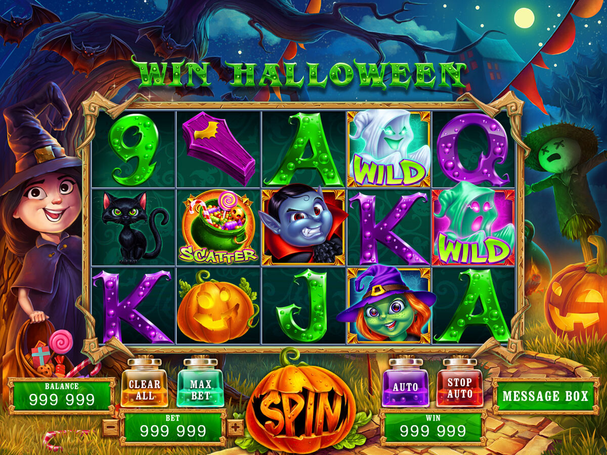 Halloween slot game kit  Kit games, Slots games, Game assets