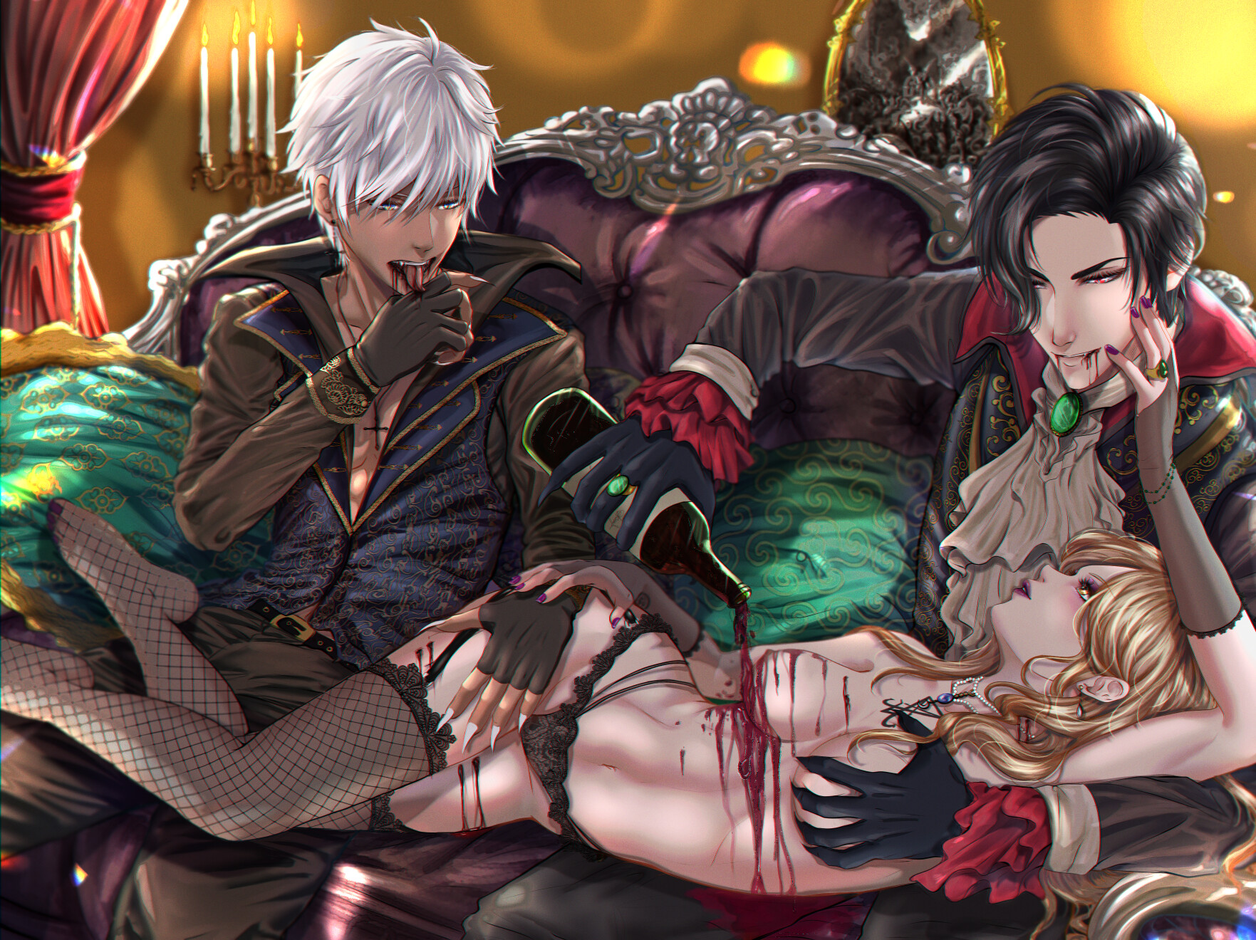 wallpapers Lucifer And Mammon Obey Me Fanart lucifer and mammon from obey me x mc