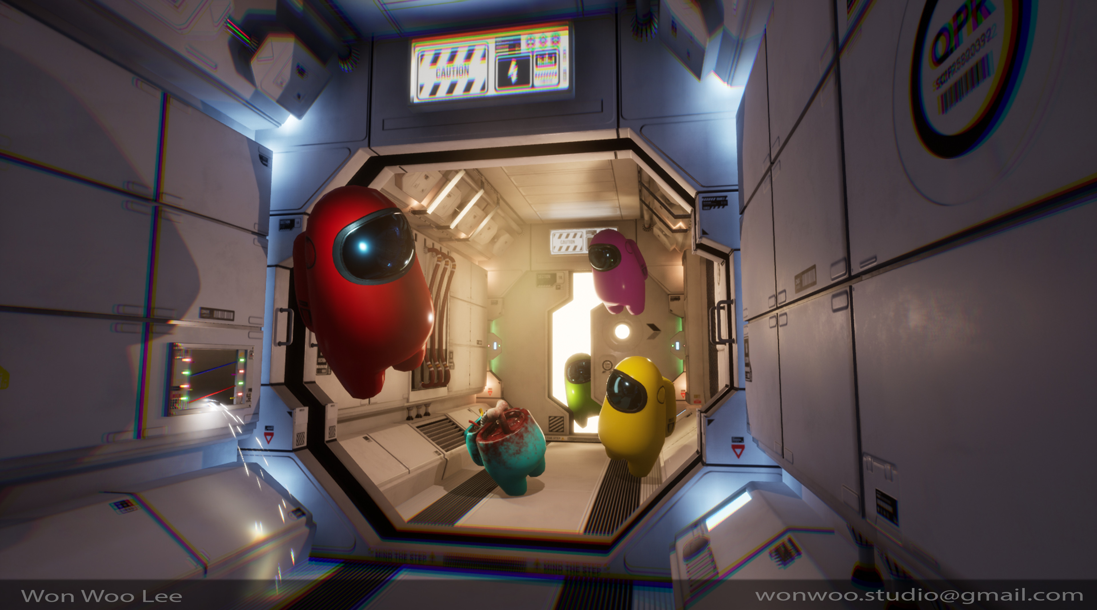 Artstation Among Us 3d Promo Won Woo Lee