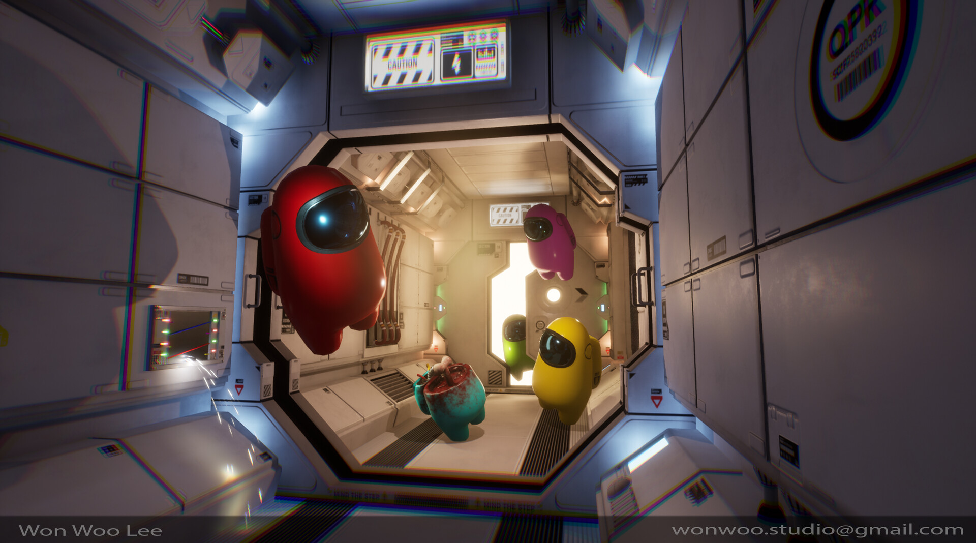 Artstation Among Us 3d Promo Won Woo Lee
