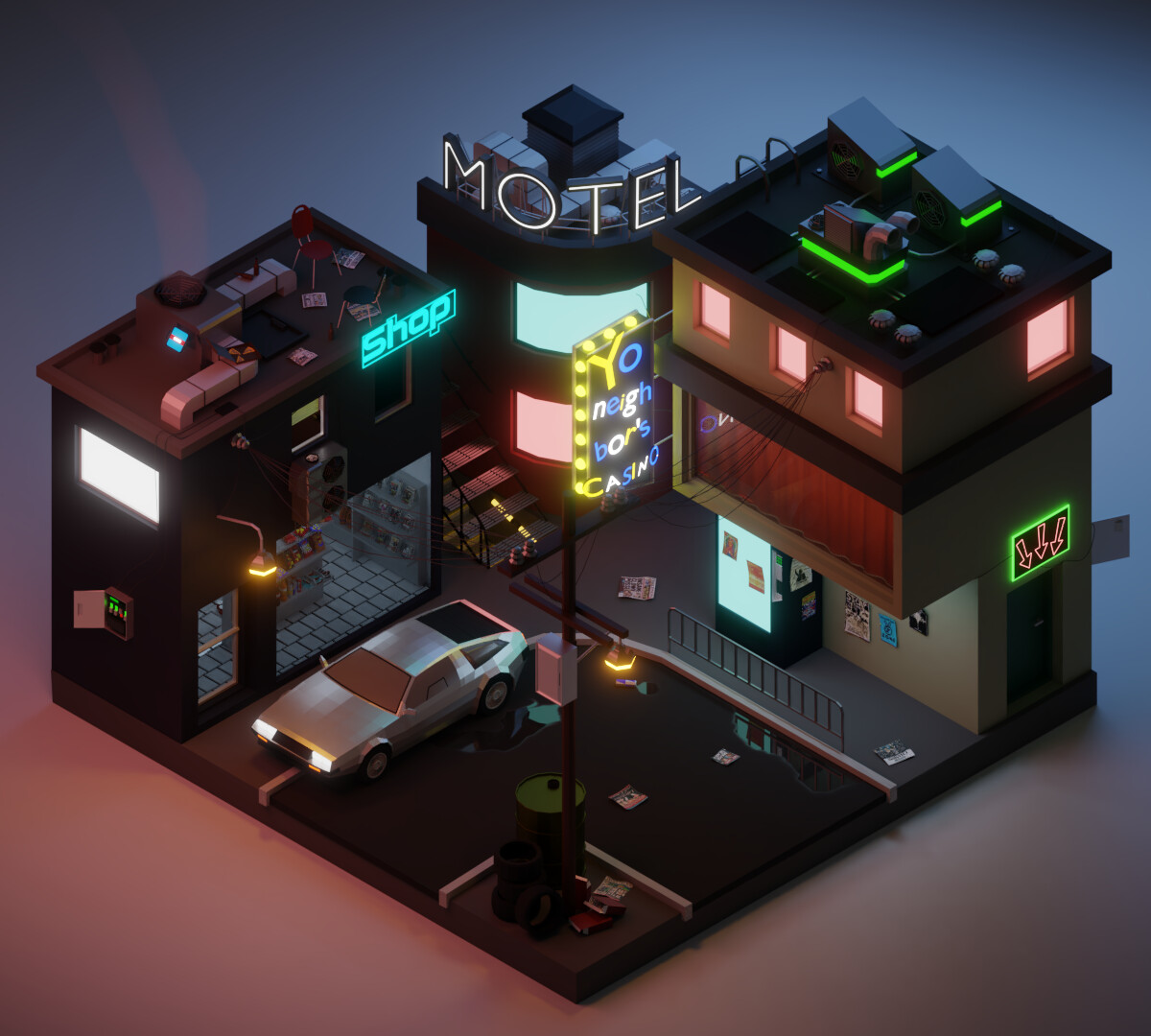 ArtStation - Neon Lights