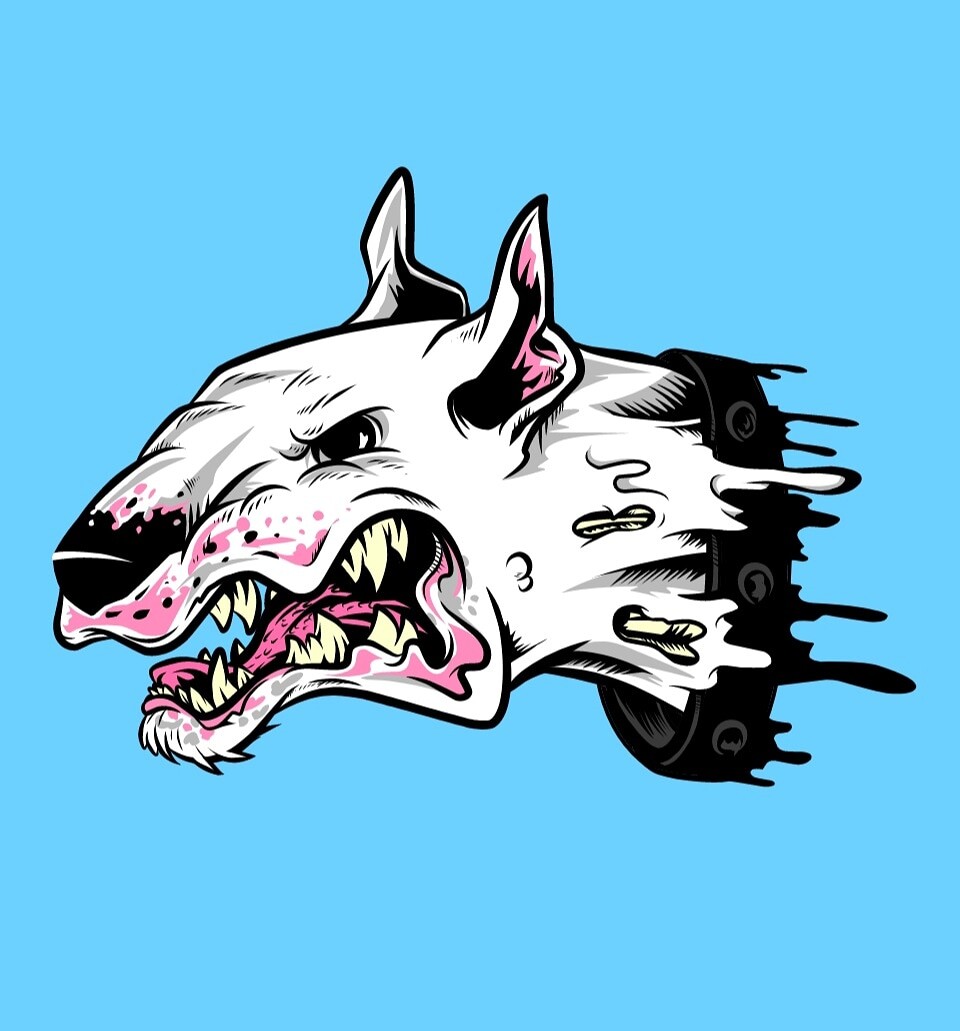 Angry bull terrier hotsell