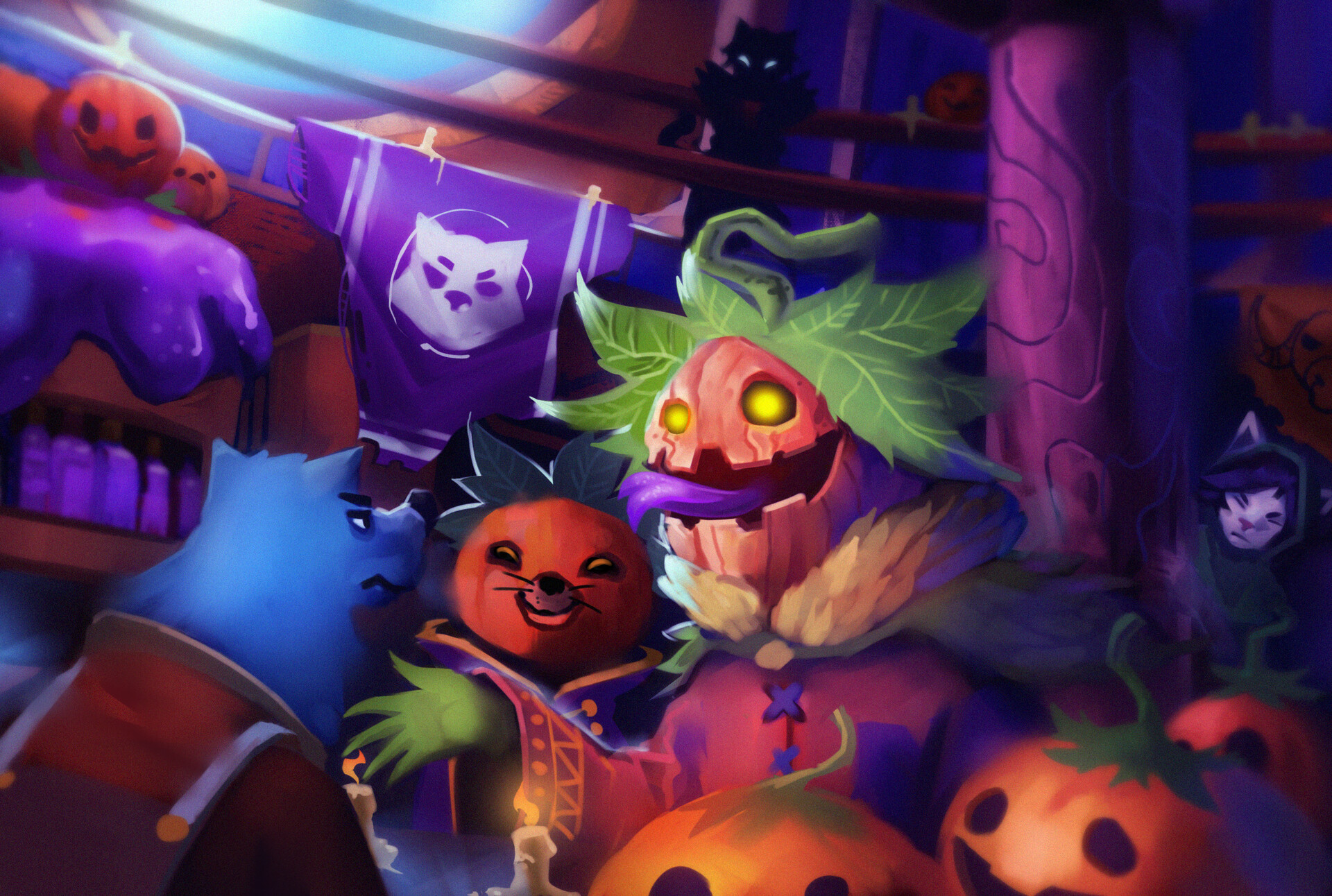 ArtStation Halloween tavern