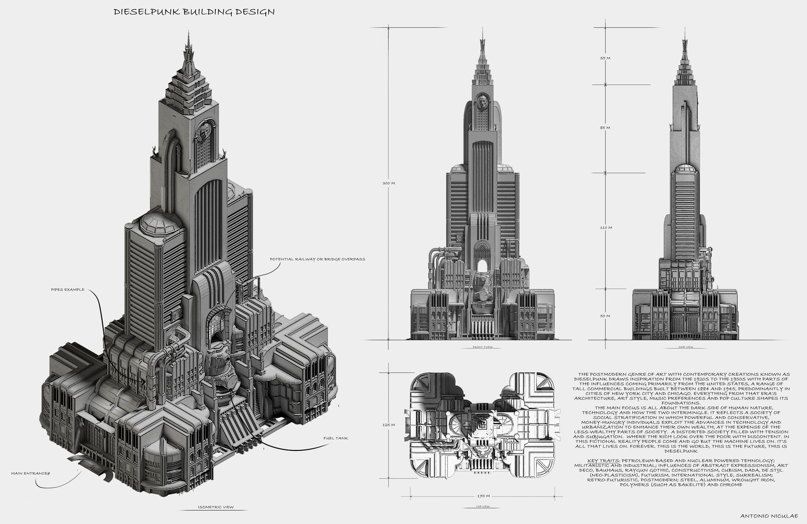 Dieselpunk Architecture