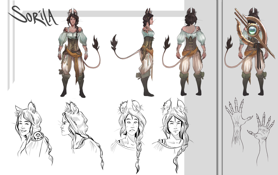 Game Character Model Sheet