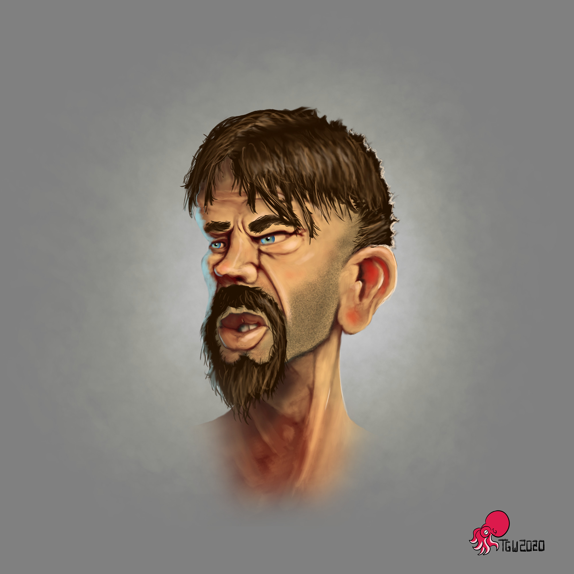 A greasy fellow.