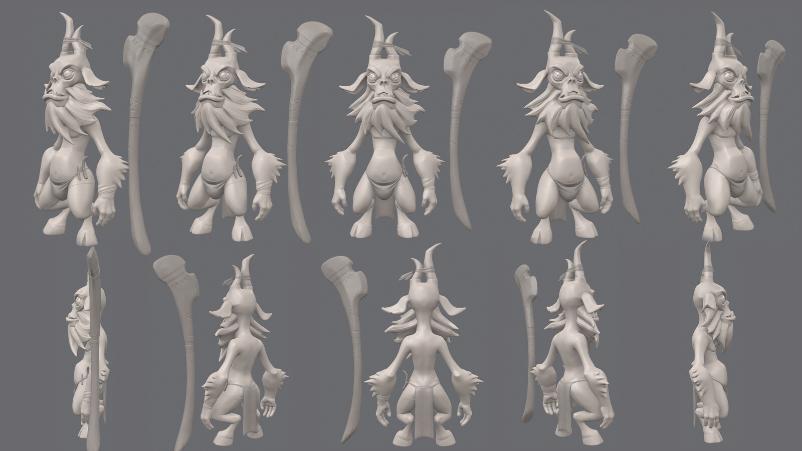 Marmoset Toolbag sculpt render