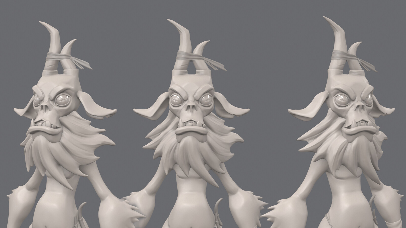 Marmoset Toolbag sculpt render