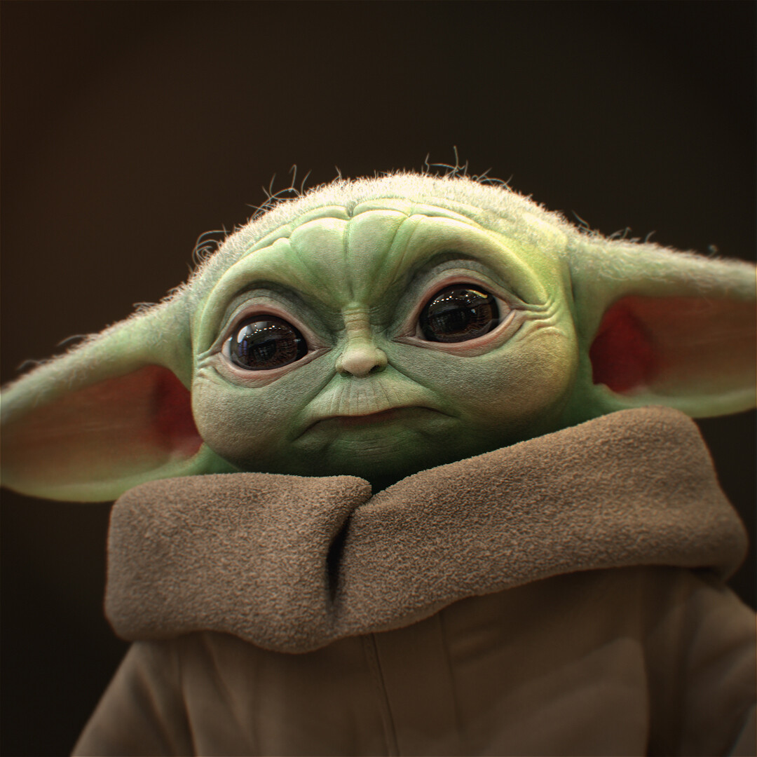Artstation Baby Yoda Mandalorian Thiago Franca De Oliveira