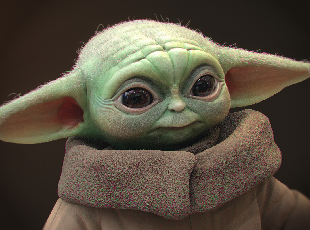 Artstation Baby Yoda Mandalorian Thiago Franca De Oliveira