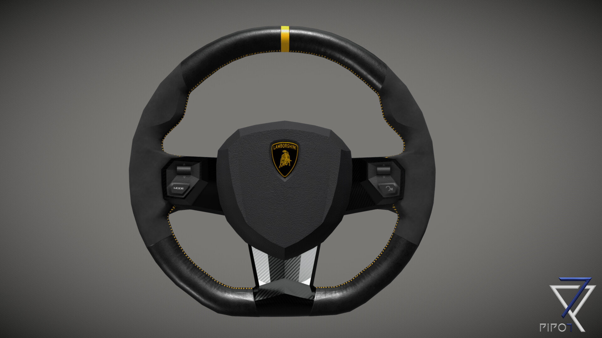 ArtStation Lamborghini Aventador Steering Wheel