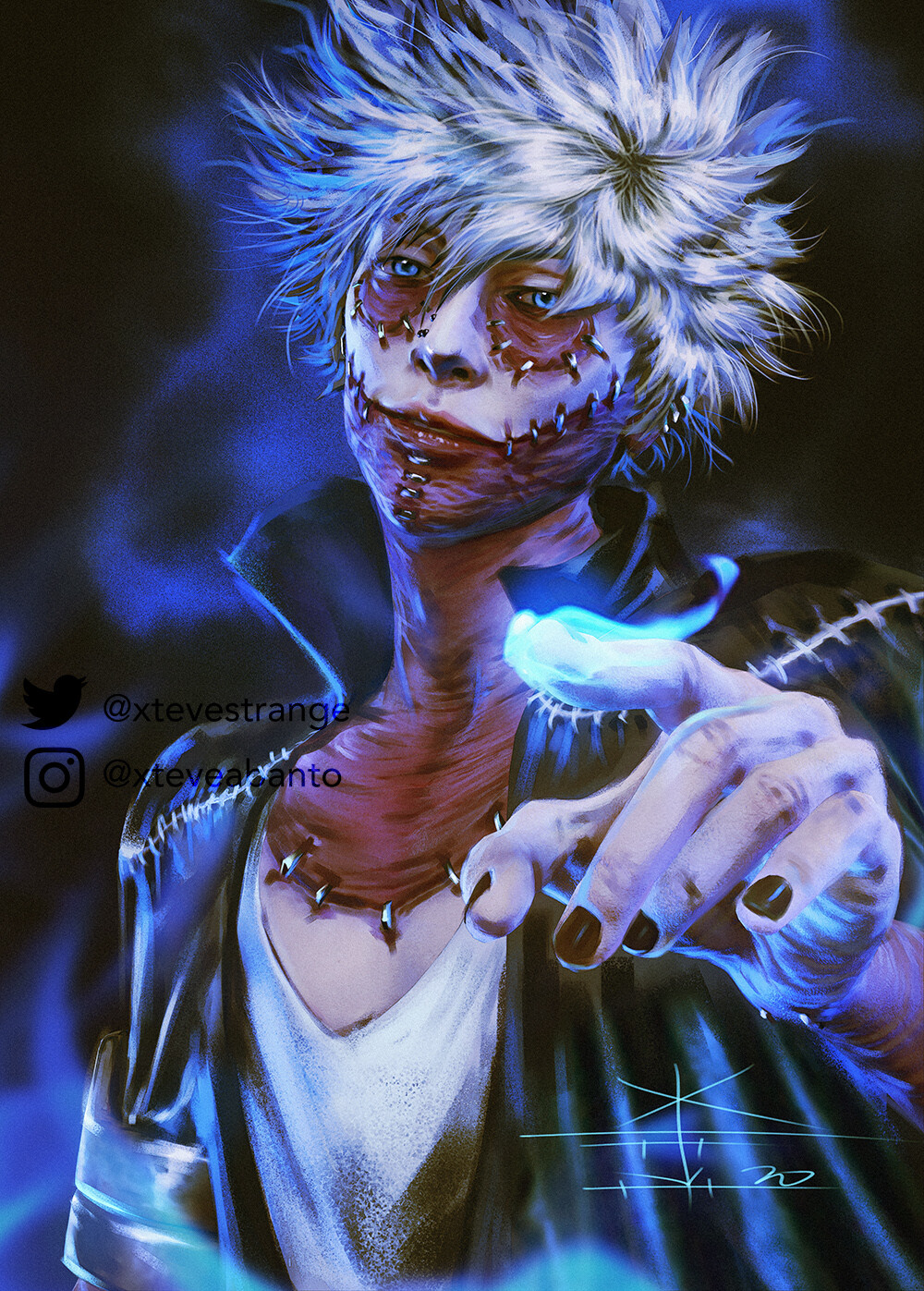 Artstation Touya Dabi Todoroki Xteve Abanto