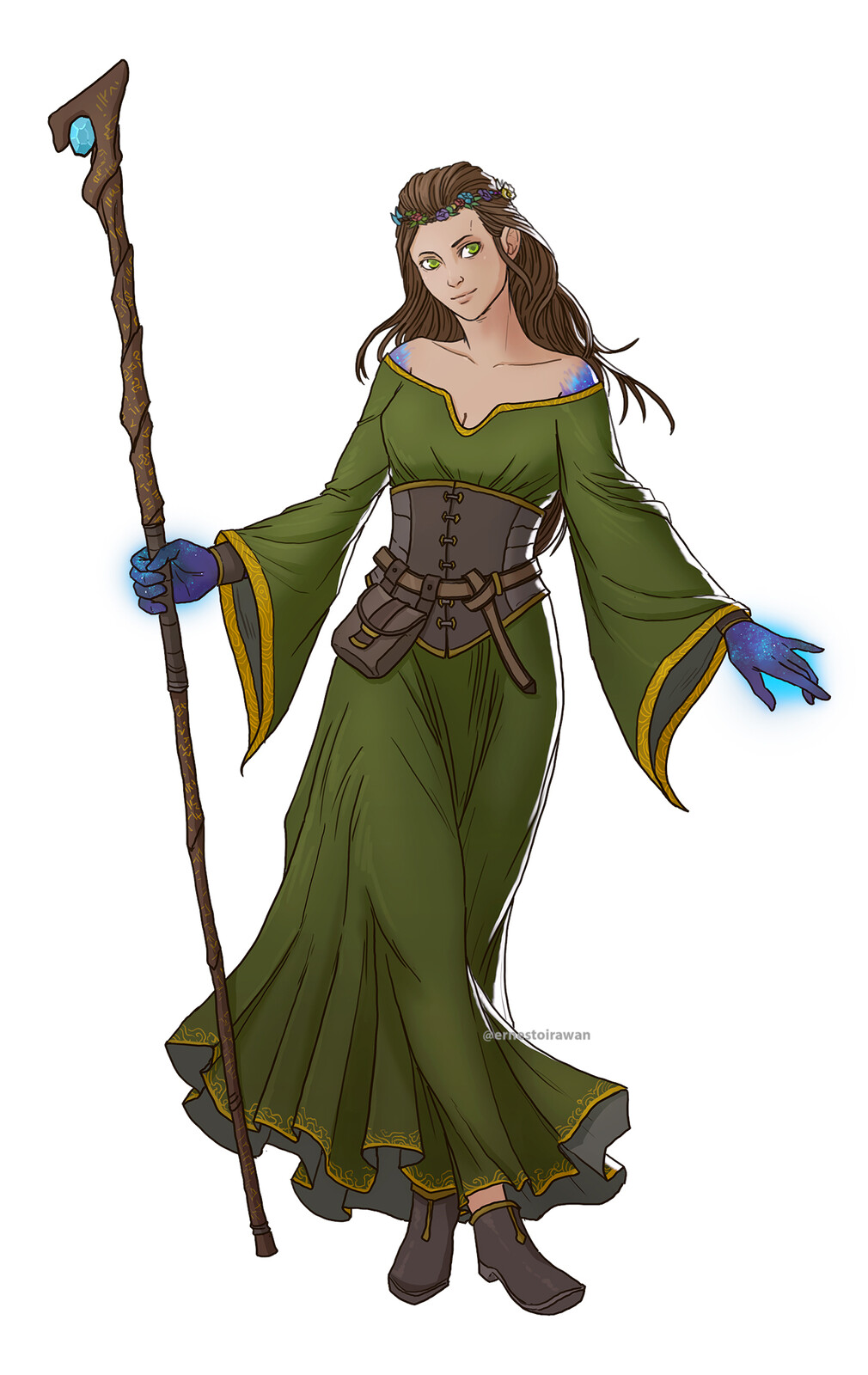 Sapphire Nomira (Safi), Human Druid.