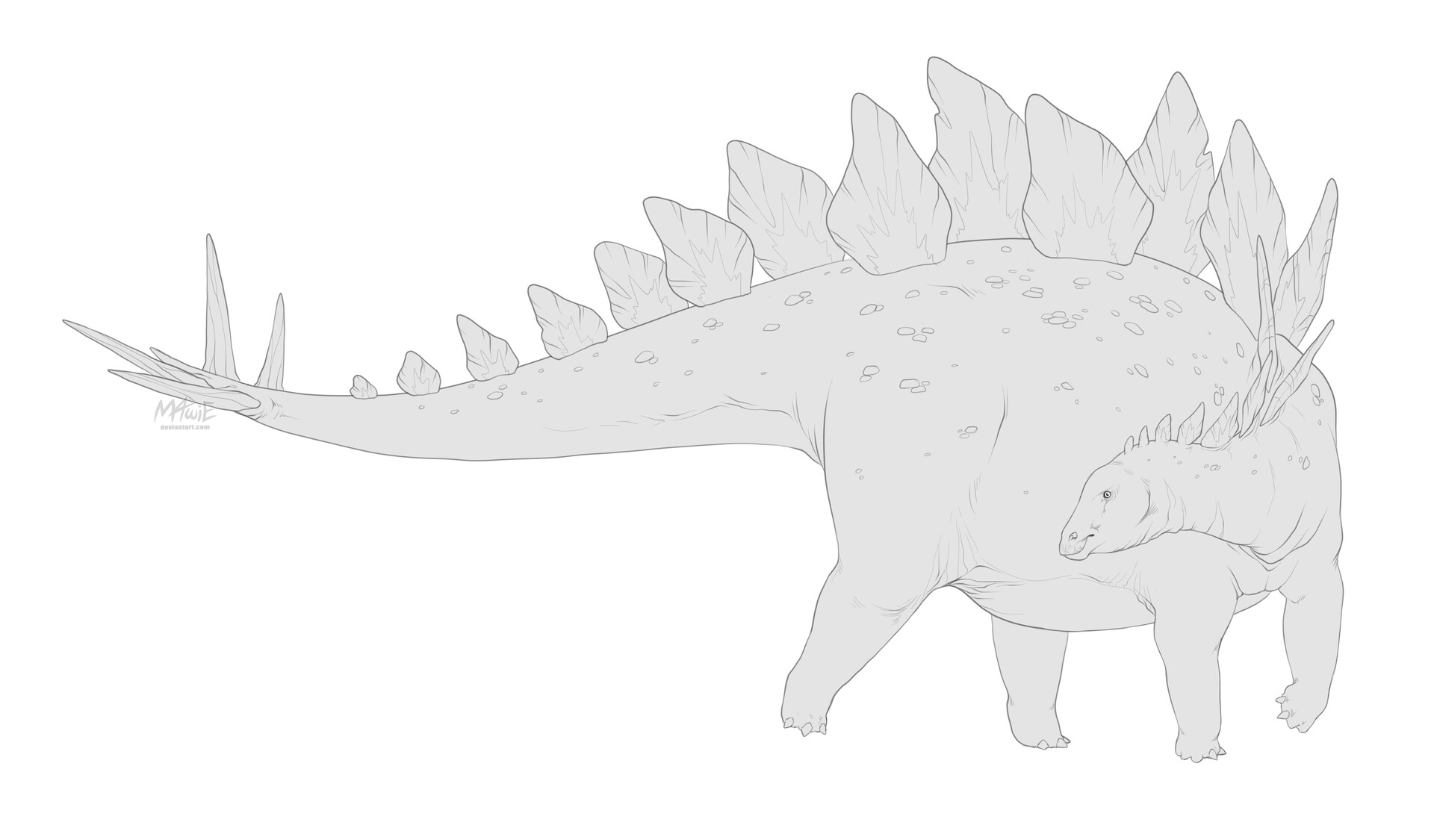 Download Marie Helene M4wie Trudel Aubry Dinovember Day 3 Stegosaurus