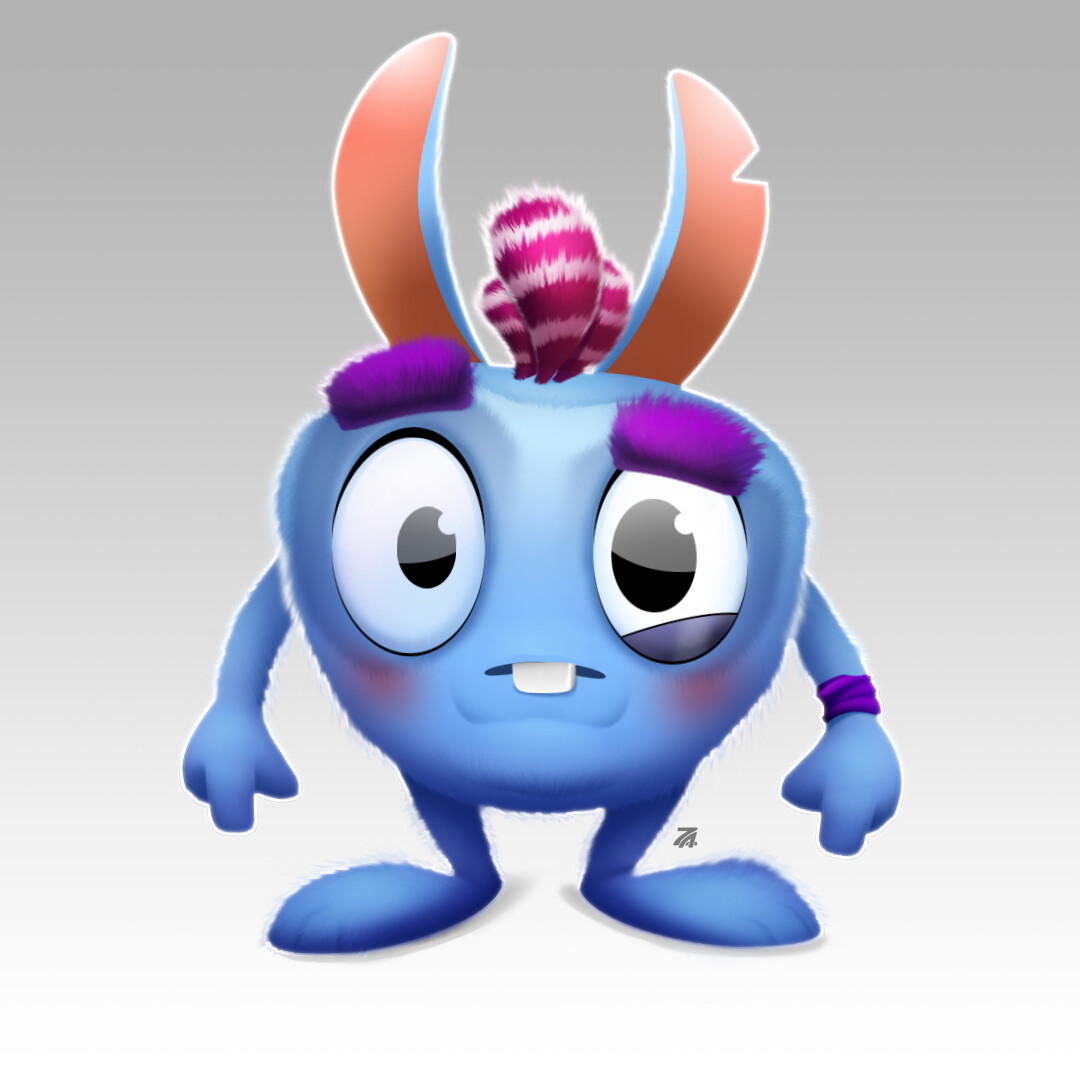 The weird bunny-like character