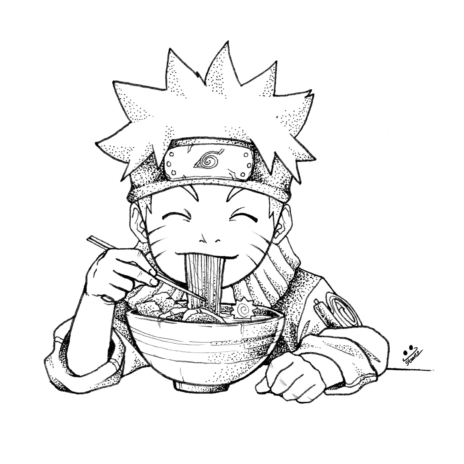Naruto eat ramen. | Naruto Amino