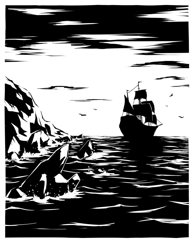 "jagged"
