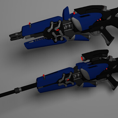 3D Printed Widowmaker's Widow's Kiss Collapsible Sniper Rifle