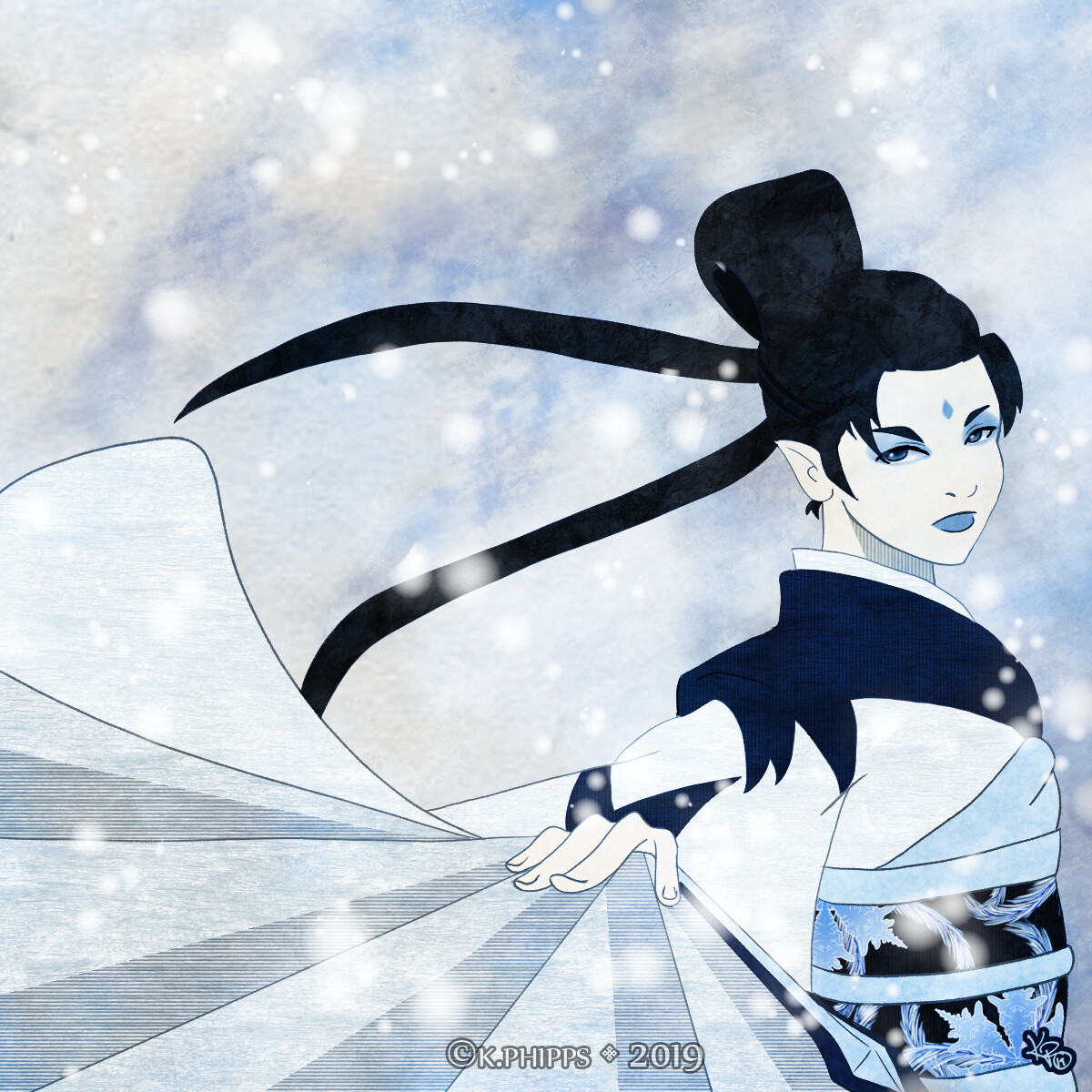 ArtStation Meisho and her fan