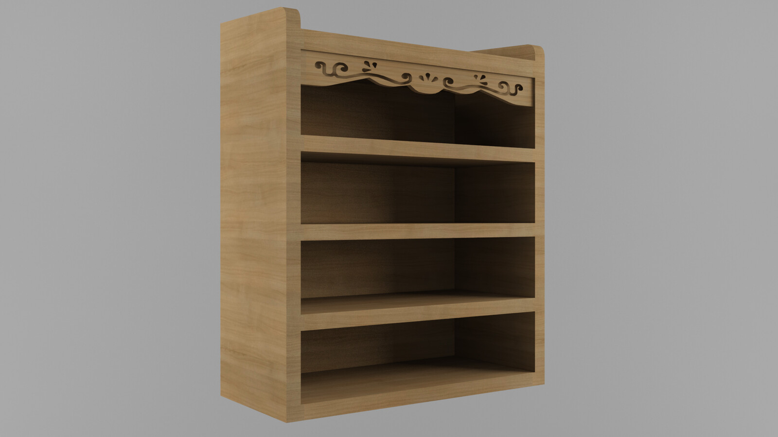 3D Wooden Shelf