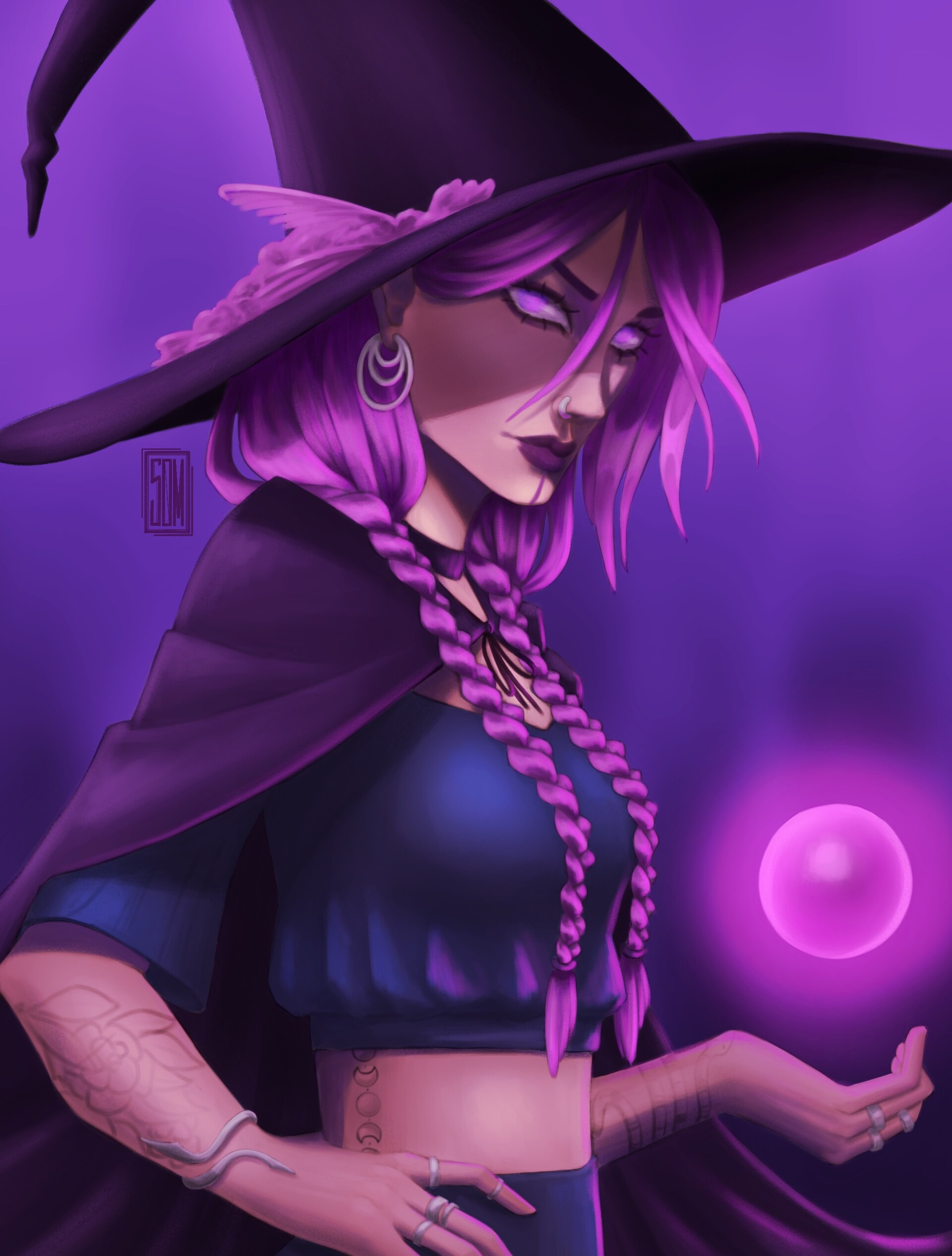 Artstation Purple Witch