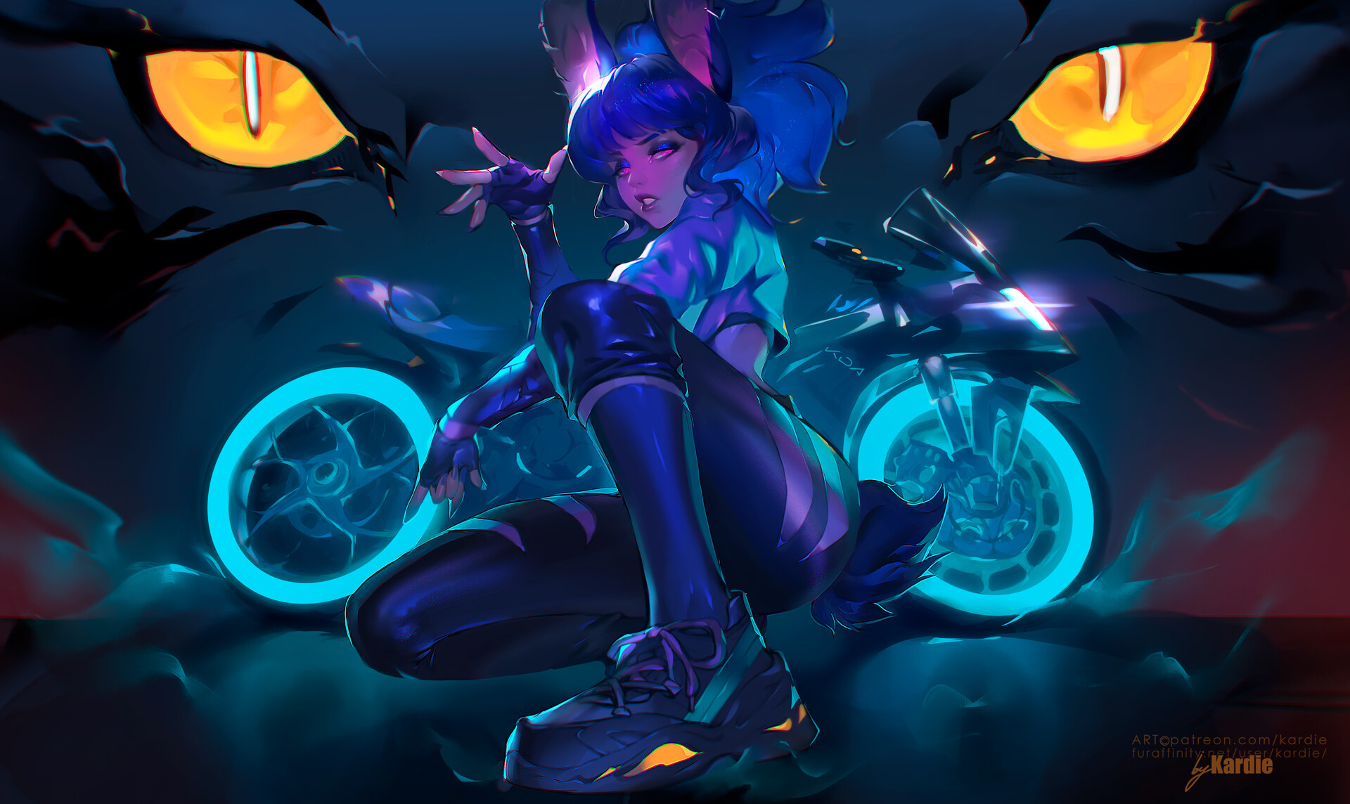 Bunny girl by kardie. Animal Ears, Anime Ears, bunny girl, bunnygirl, Kda, Ninja Byker