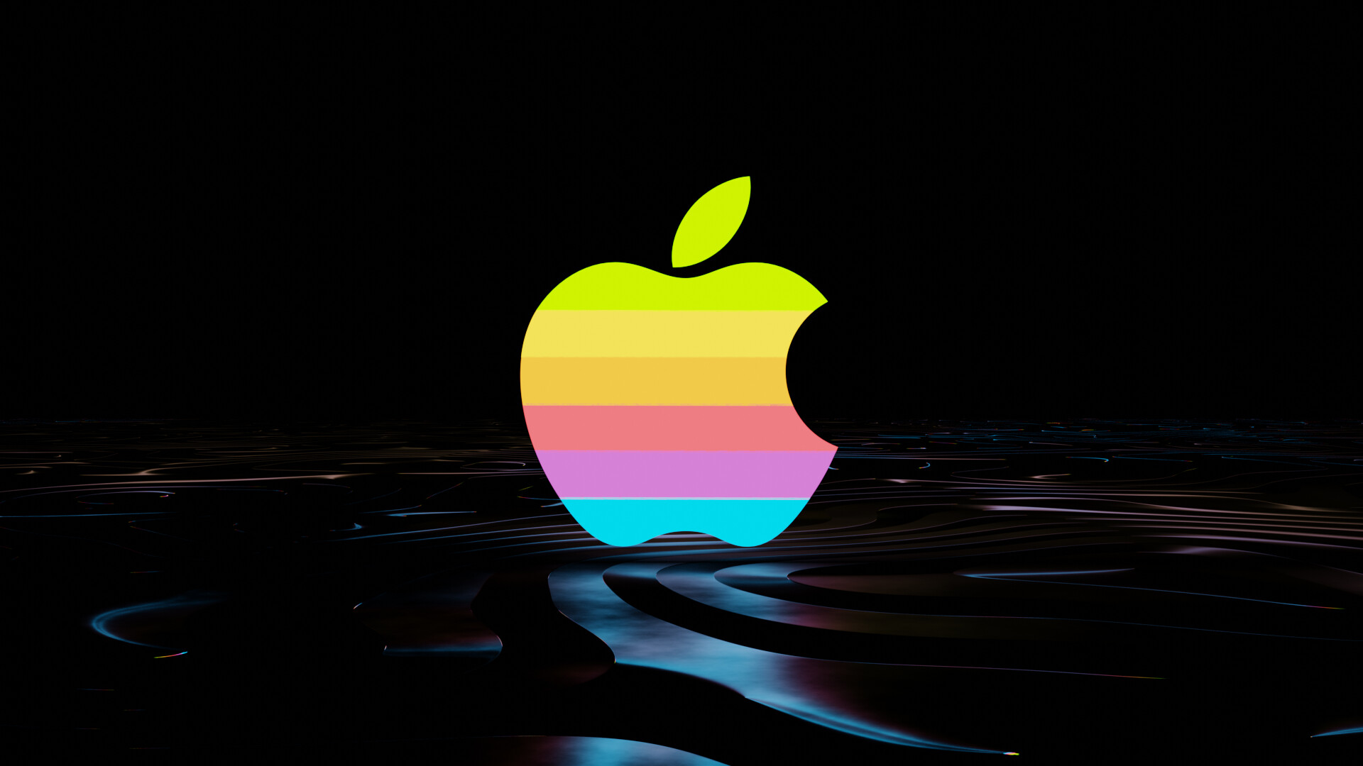 rainbow-Apple MAC theme desktop picture Preview | 10wallpaper.com