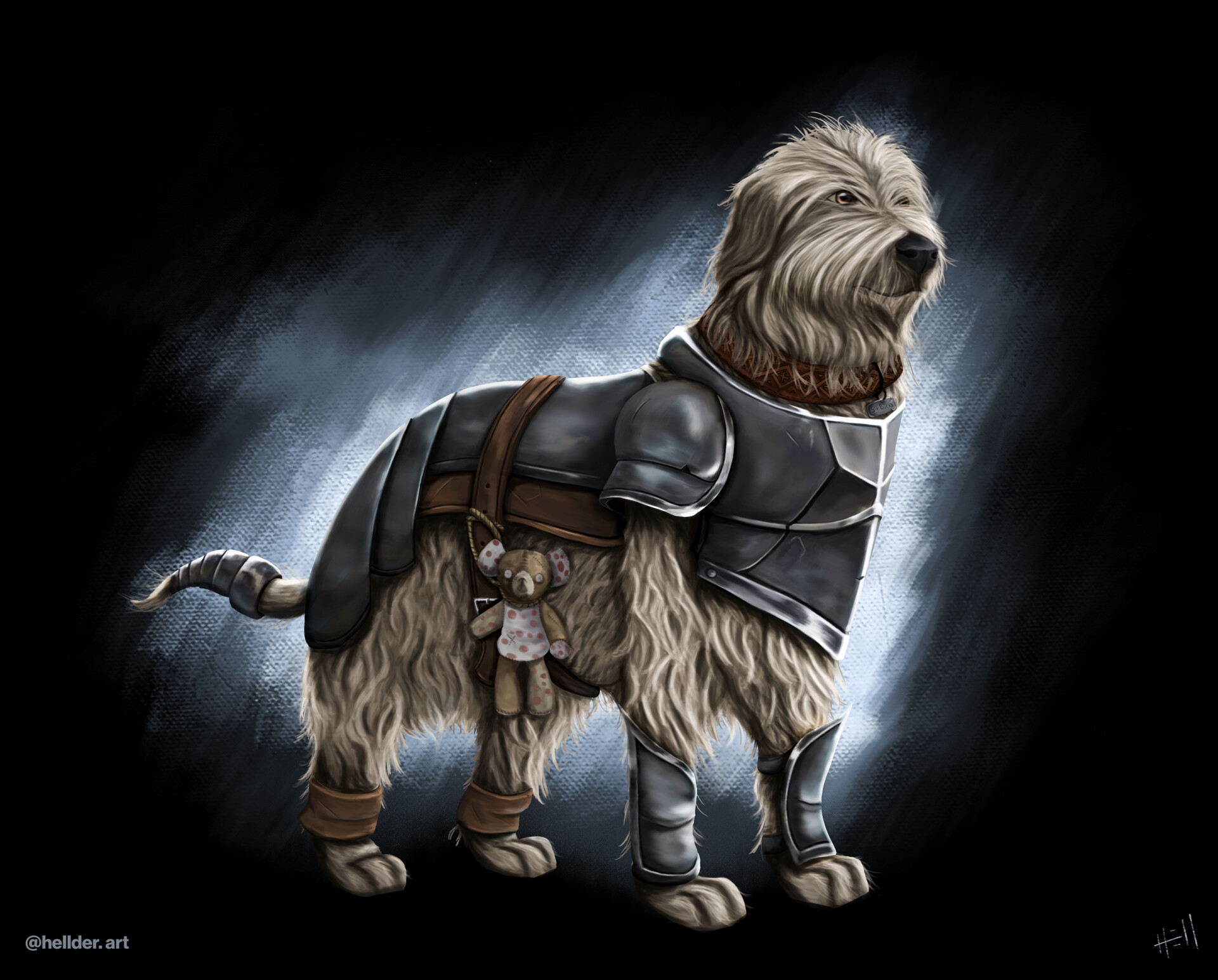Dog hot sale knight armor