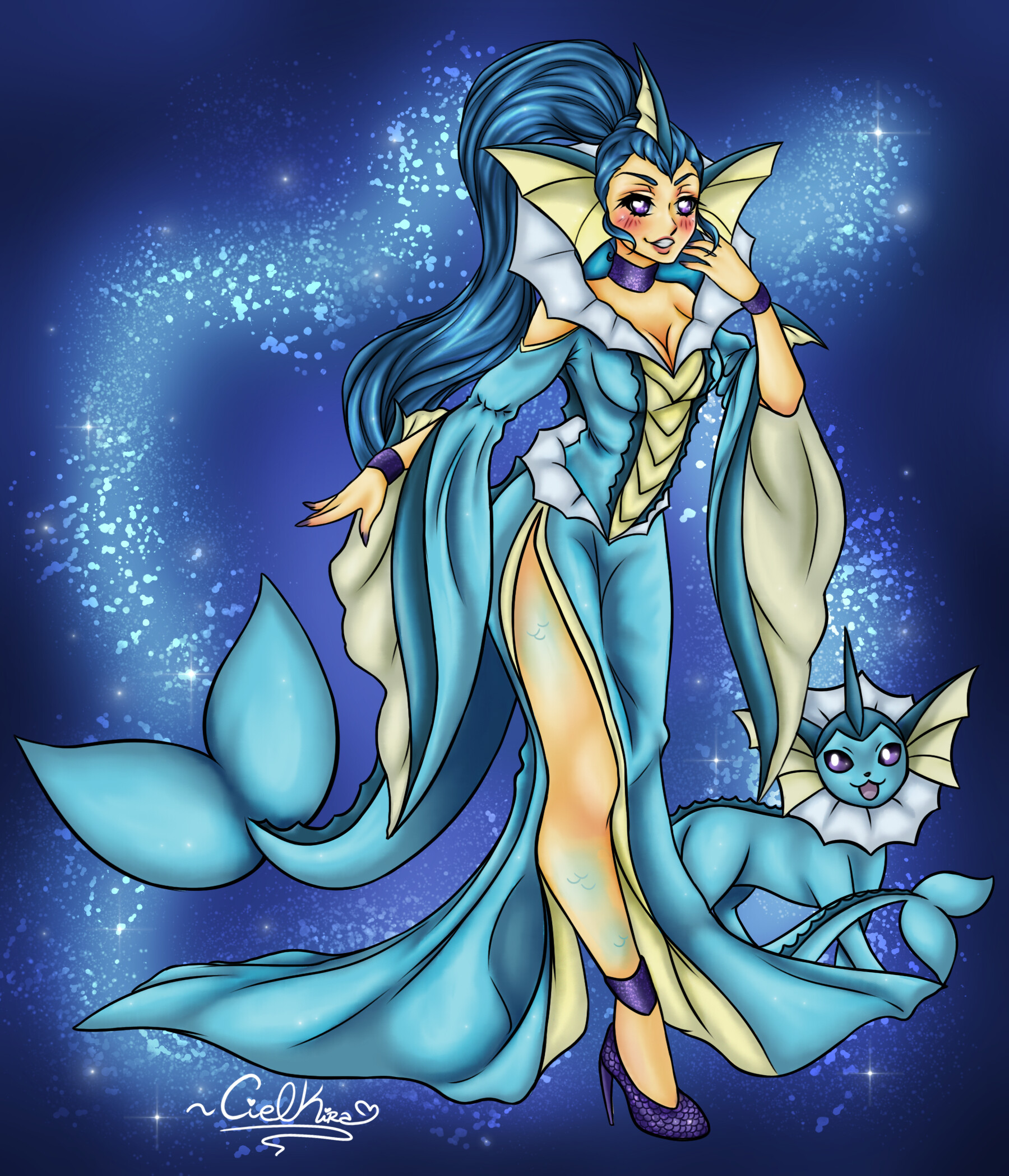 Artstation Vaporeon Gijinka Cielkira Poslednie tvity ot swed (@vaporeon_fan). artstation vaporeon gijinka cielkira