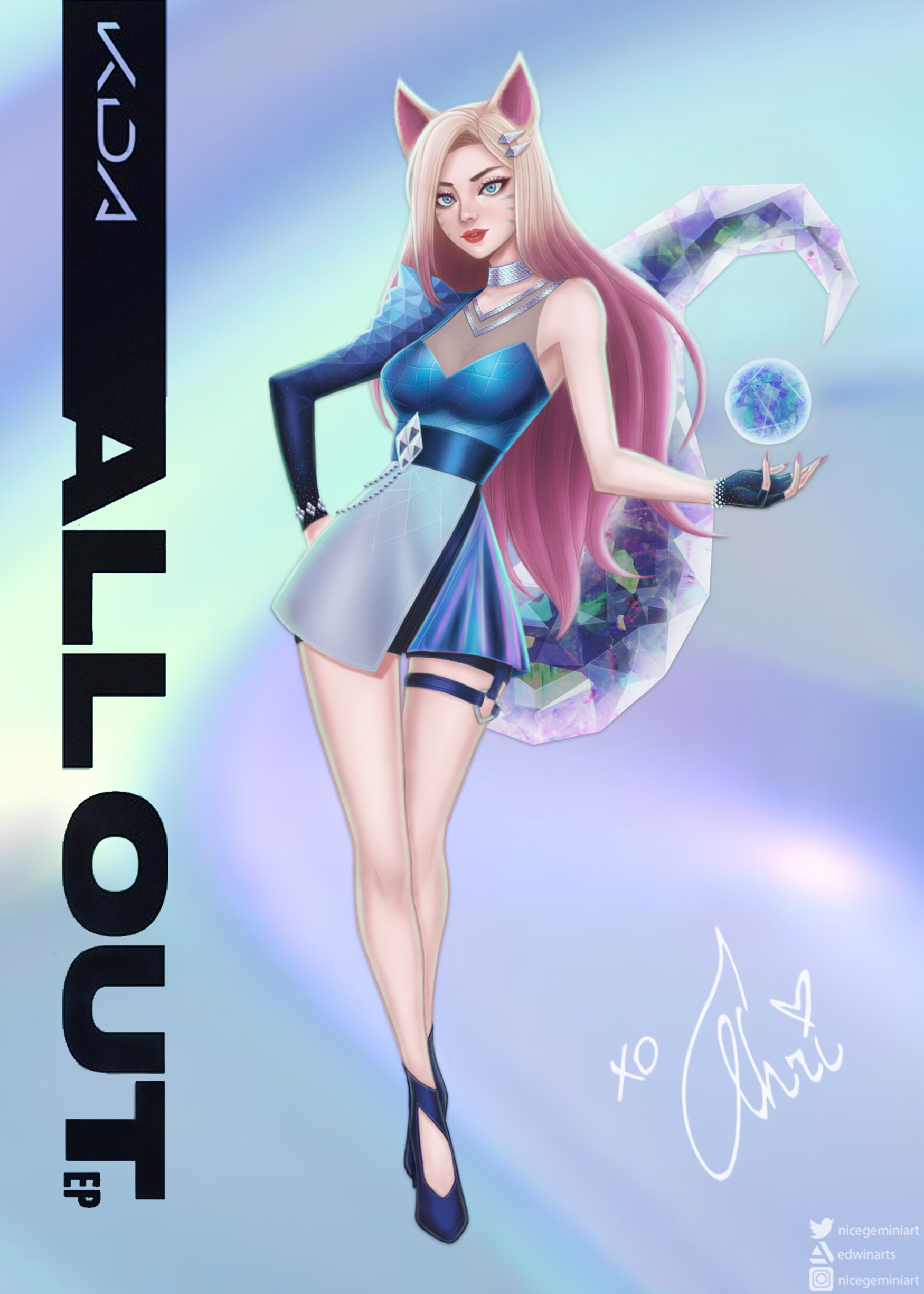 Artstation Kda Ahri All Out Edwin Alanis This first one will be perhaps. artstation kda ahri all out edwin