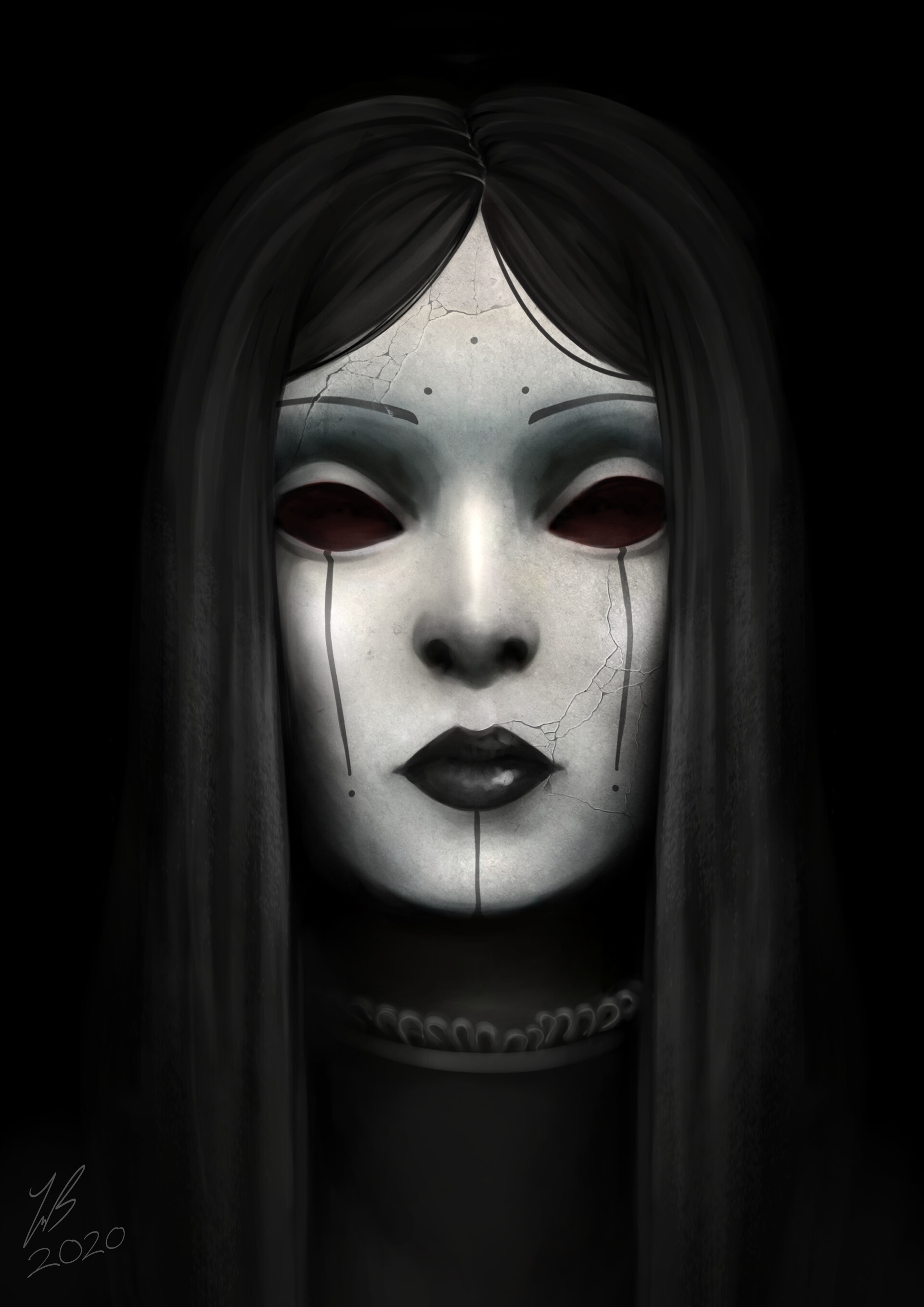 ArtStation Unnamed Masked Woman