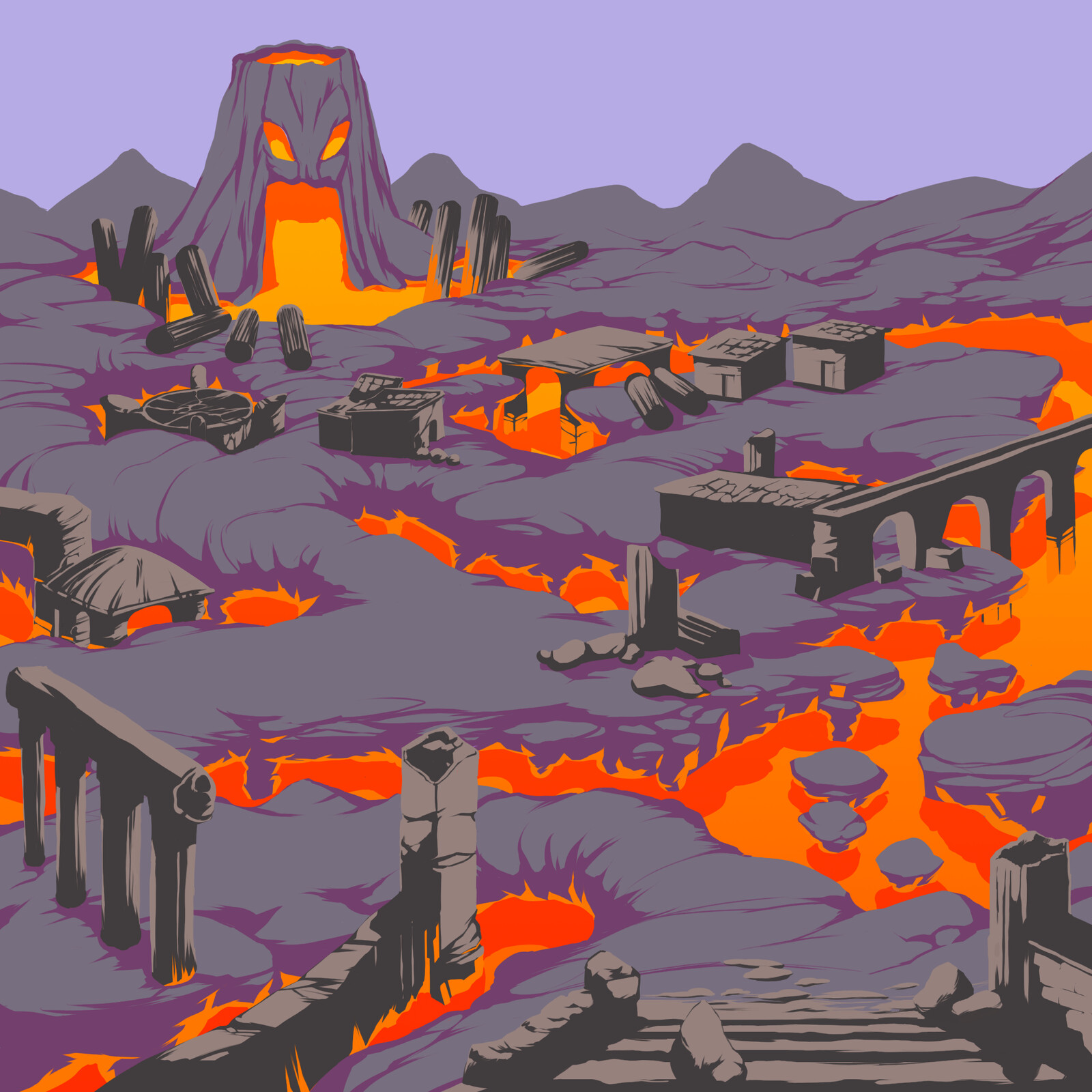 Full size Volcano BG