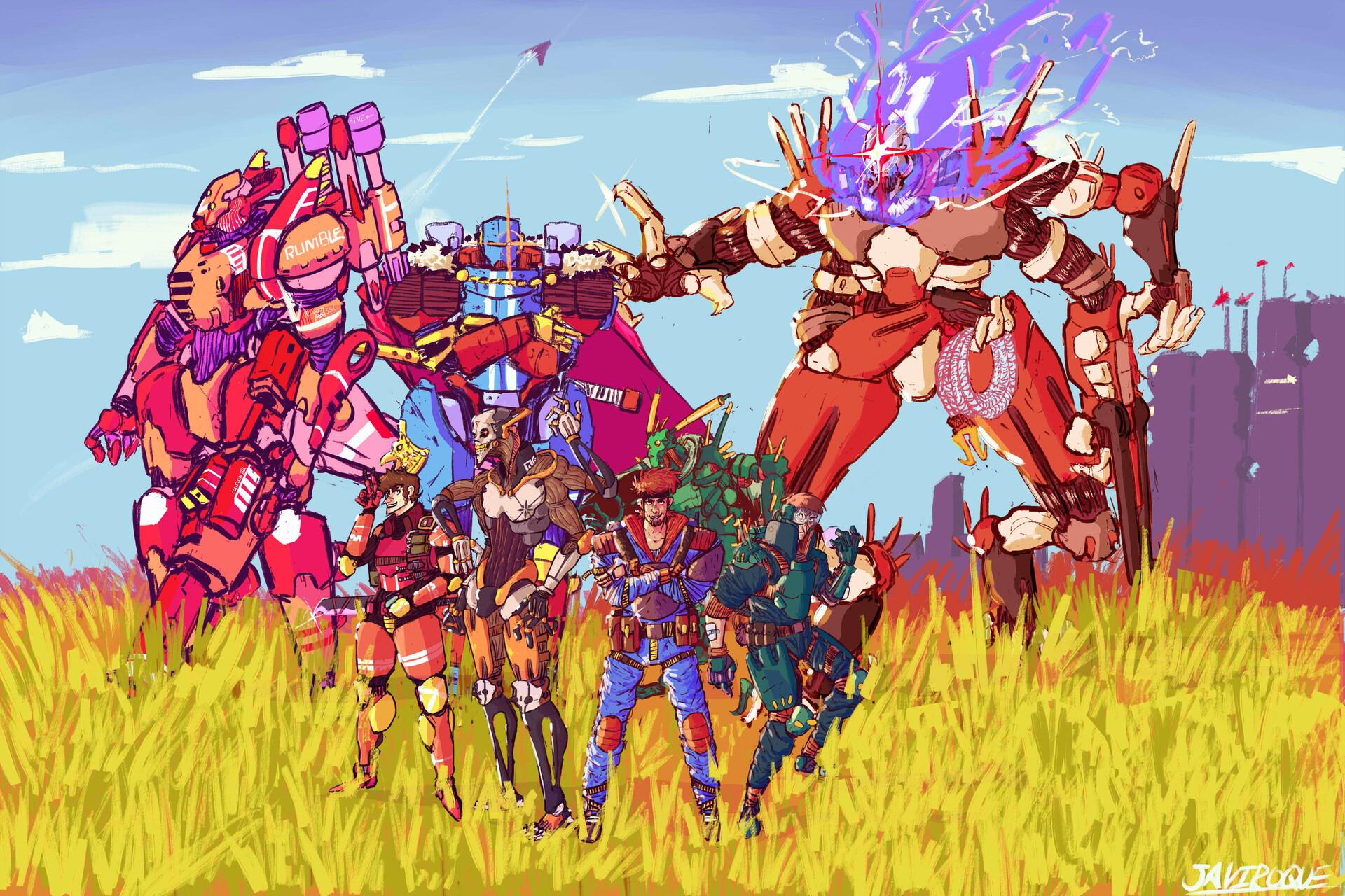 ArtStation lancer rpg long commission(02)