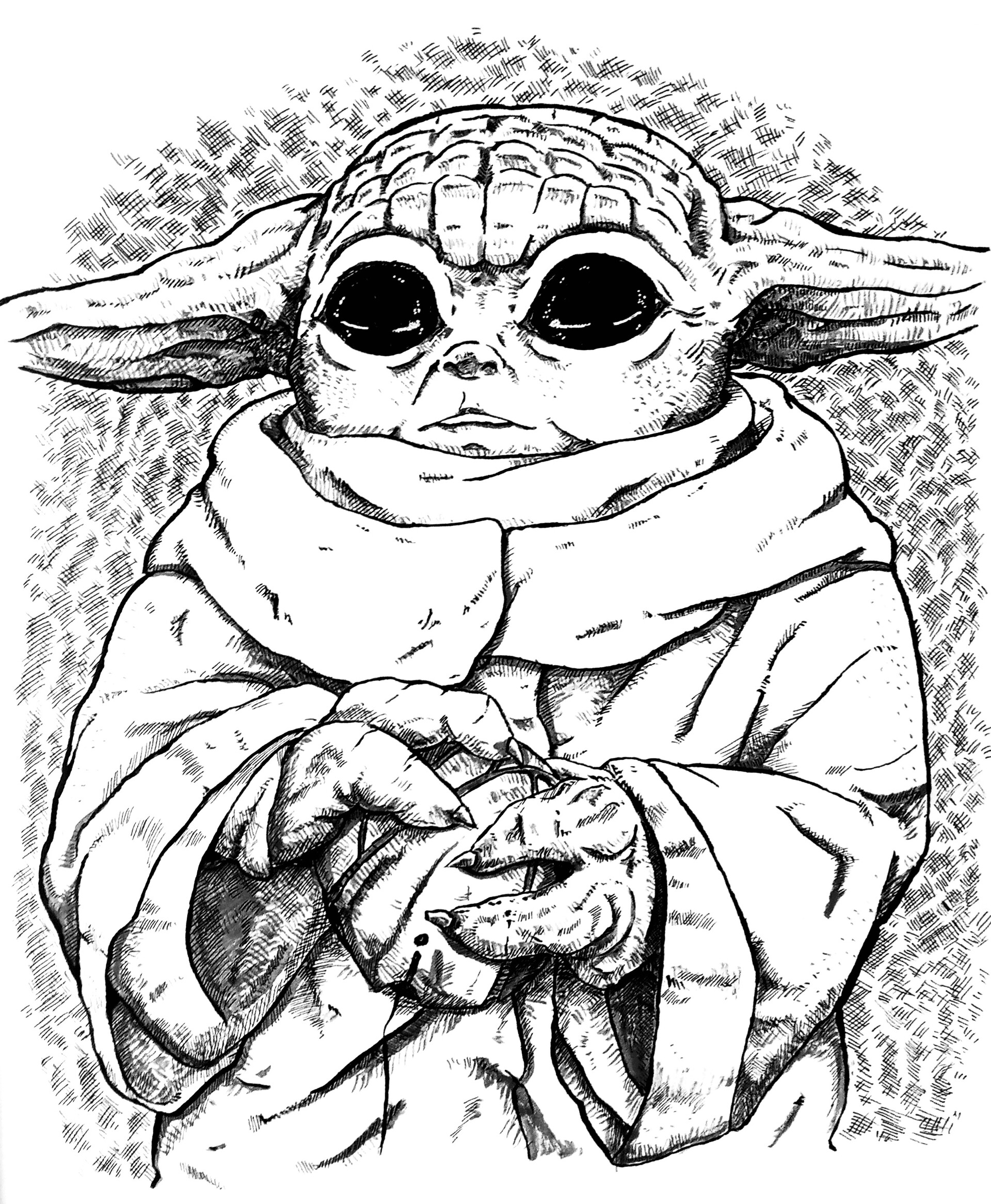 Artstation Baby Yoda The Mandalorian Diogo Flores