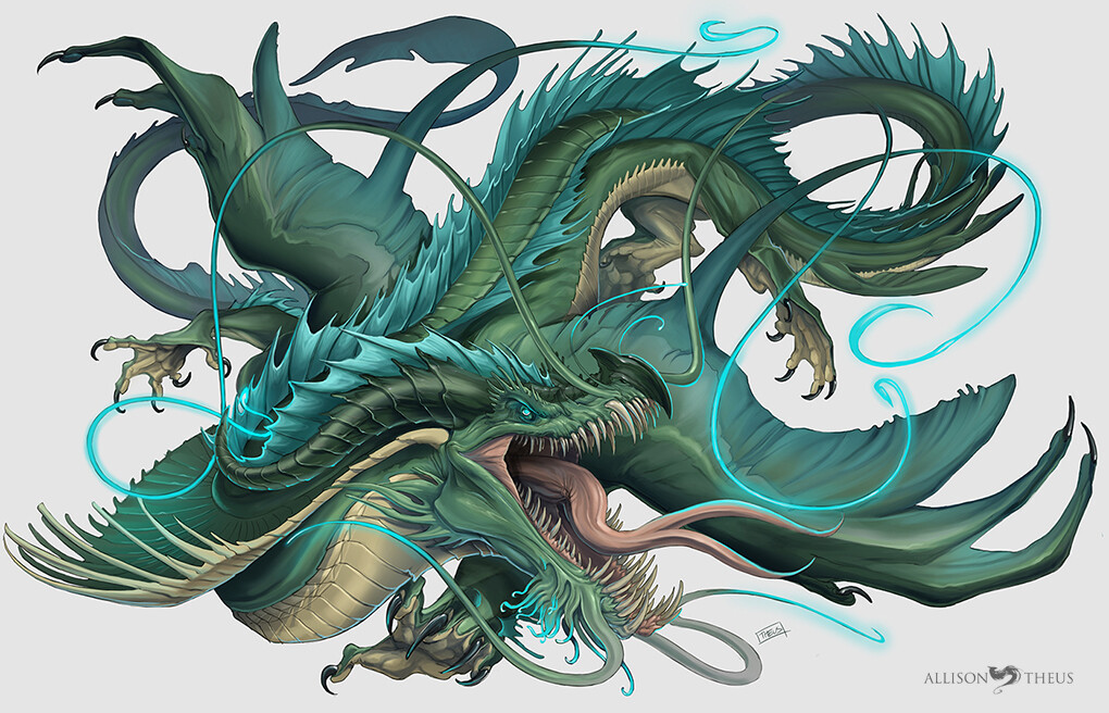 Sea Dragon Thing By Allison Theus : R/ImaginaryDragons