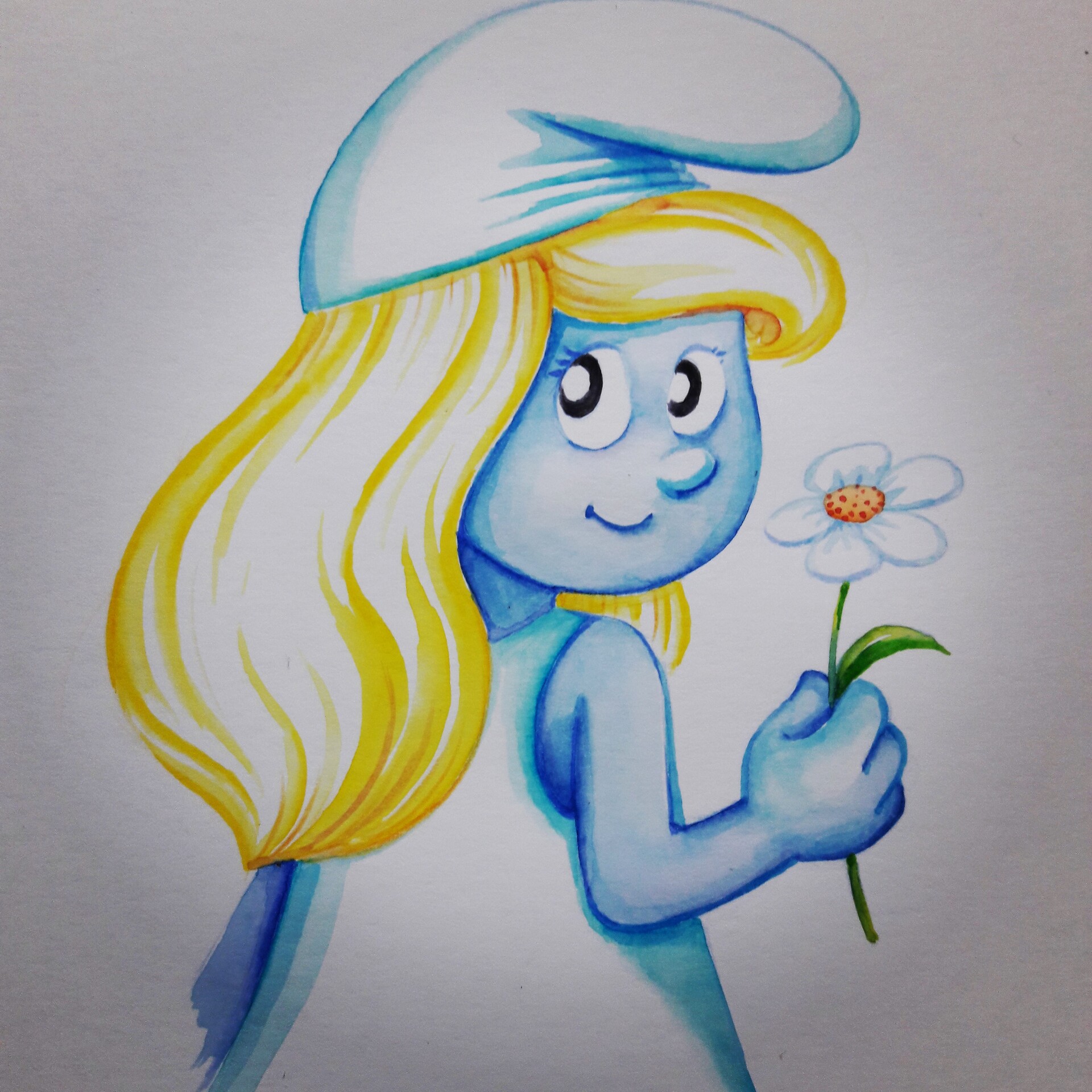 Artstation La Schtroumpfette Aquarelle Artstation La Schtroumpfette Aquarelle