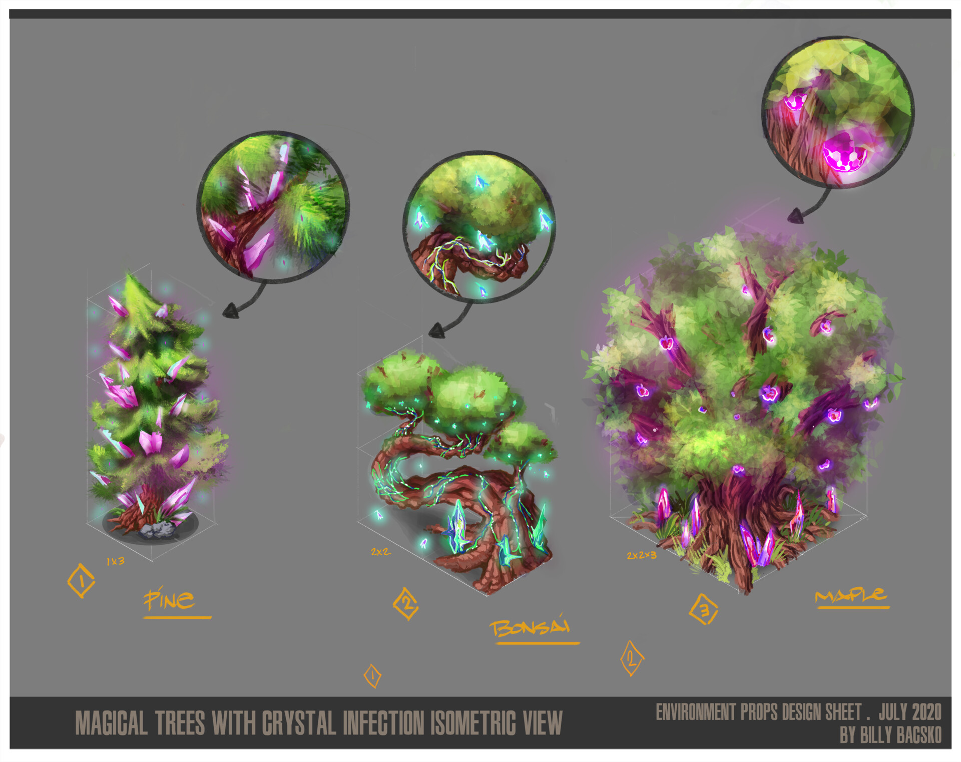 ArtStation - Magical Trees Concept
