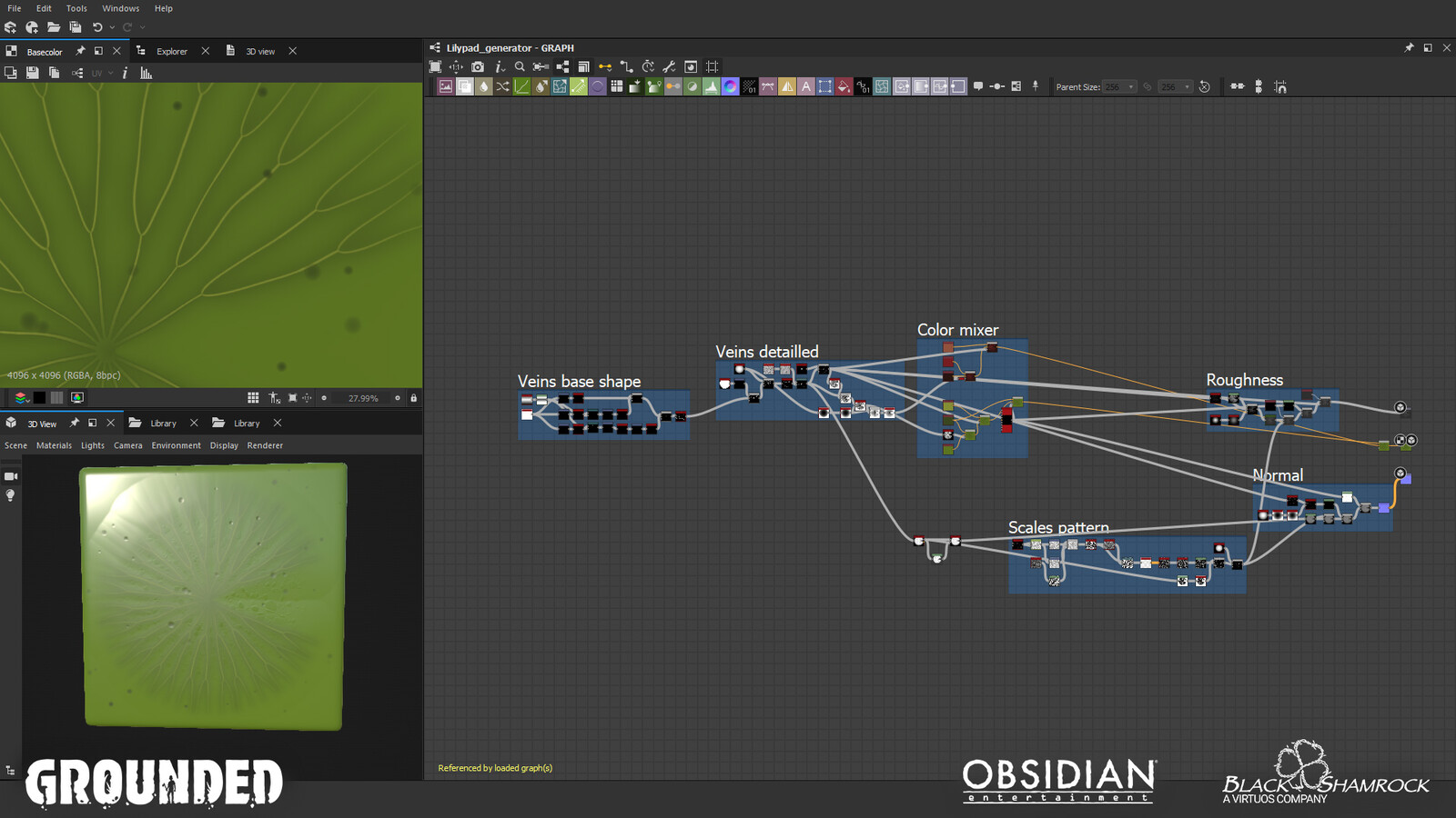 Substance Designer - Leaf creation graph
