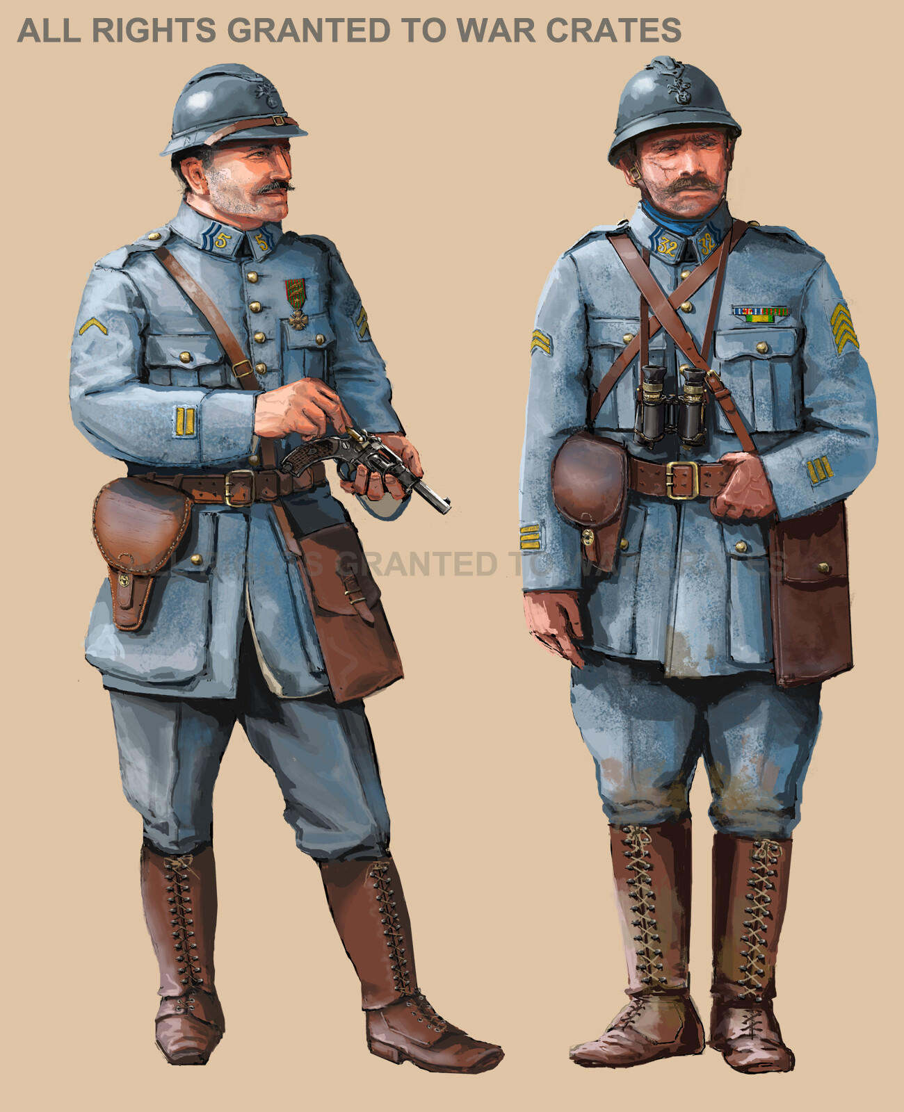 WW1 French Infantry Officers