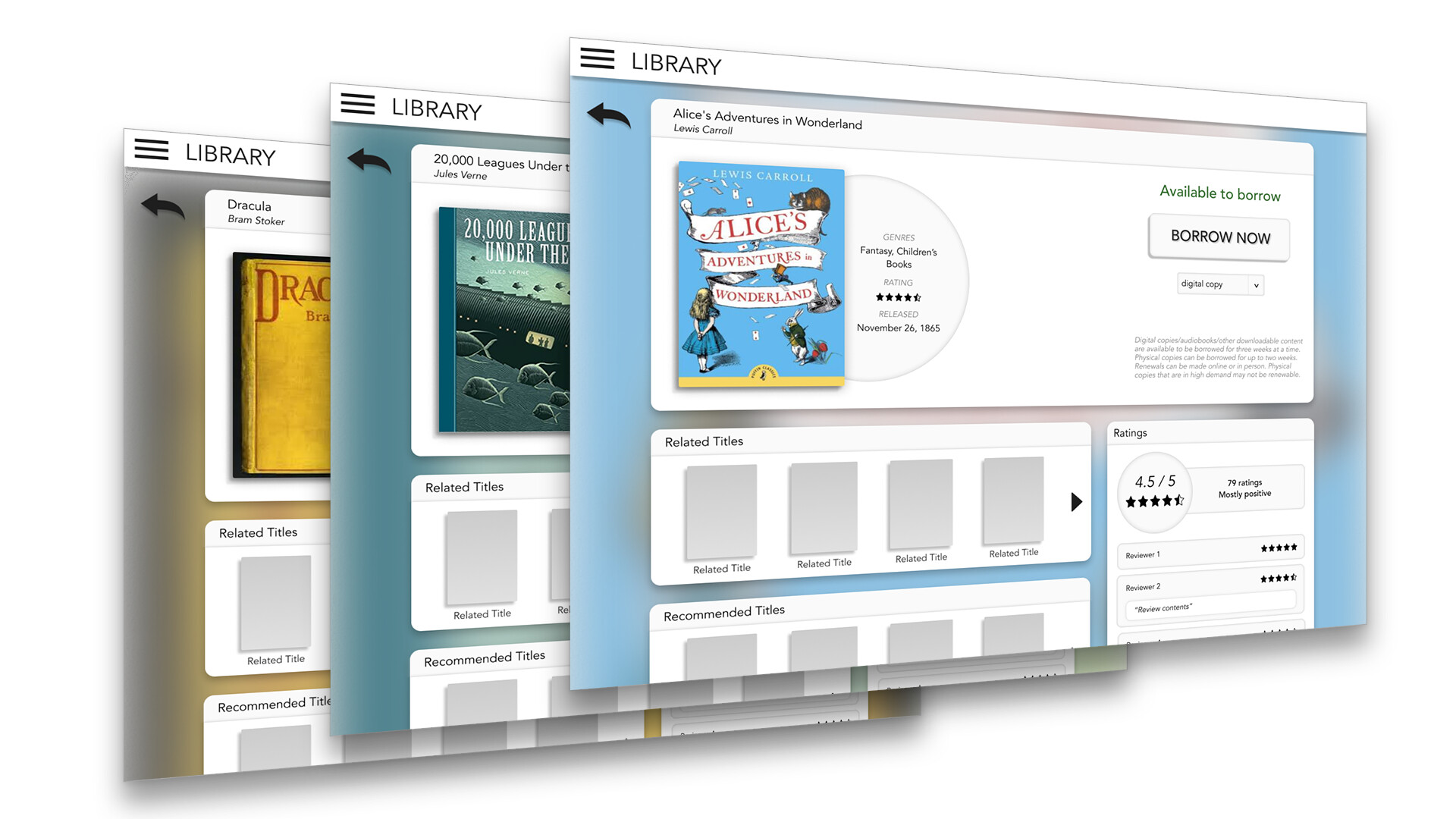 ArtStation - Virtual Library- Website Mockup