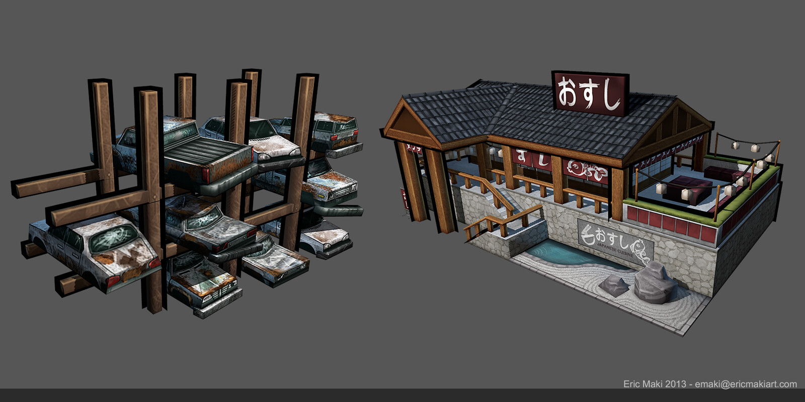 Crime City 2 Real-time Hand Painted Models